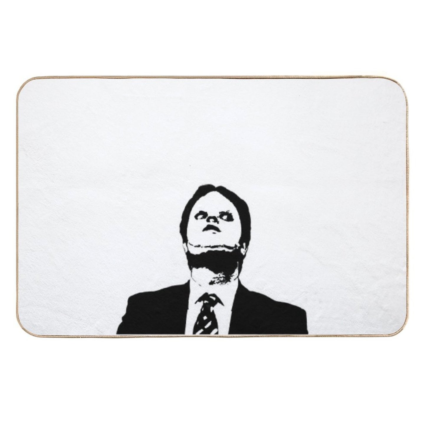 Dwight CPR Dummy Mask Face Hello Clarice Easy To Clean Bath Mat