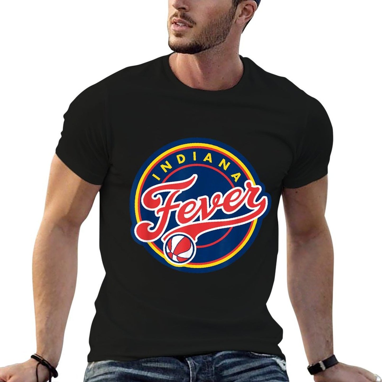 WNBA Indiana Fever Logo Heathered Texture T-Shirt