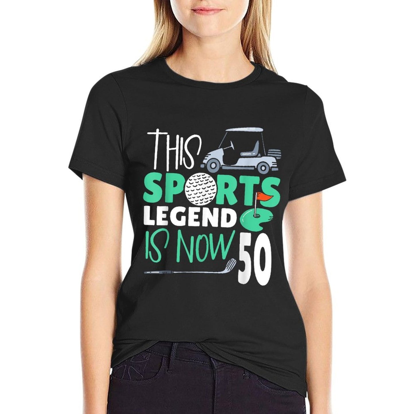 This Sports Legend Is Now 50, Golf Game 50th Birthday Moisture-wicking T-Shirt