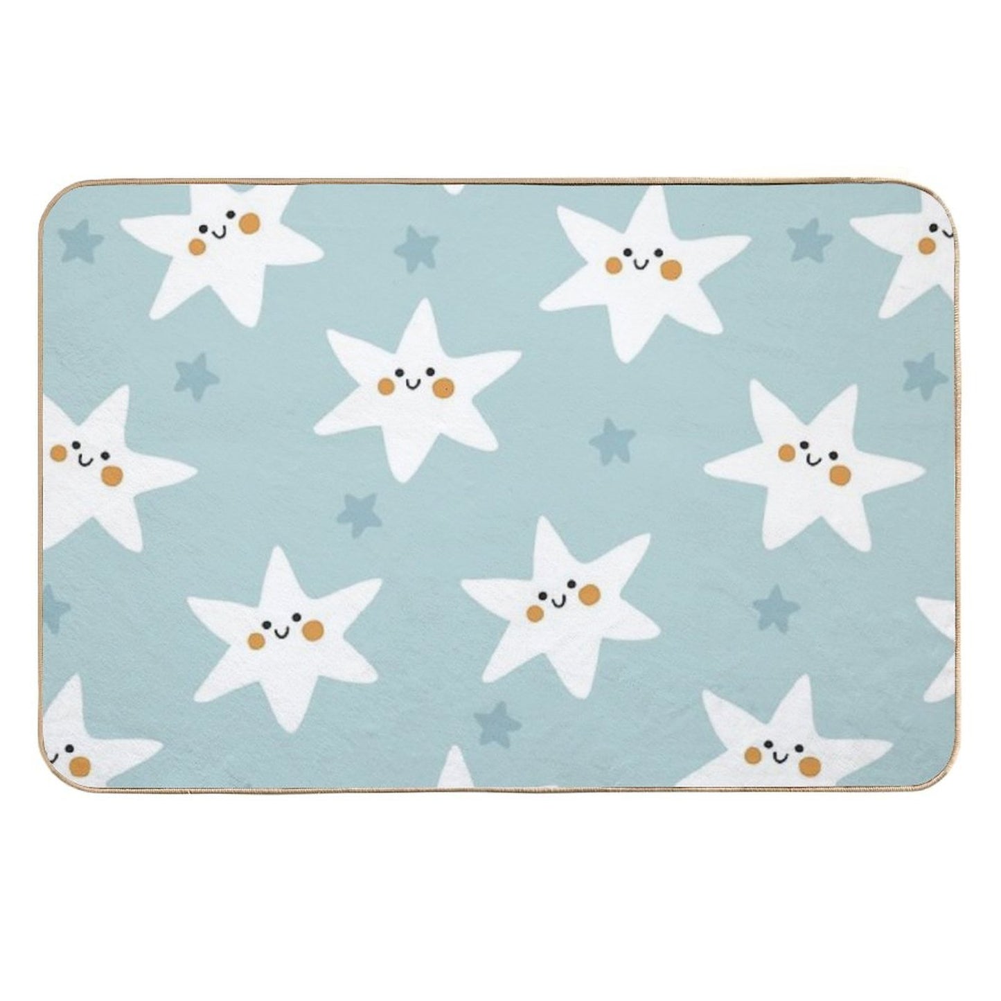 Twinkle Blue Easy Maintenance Bath Mat