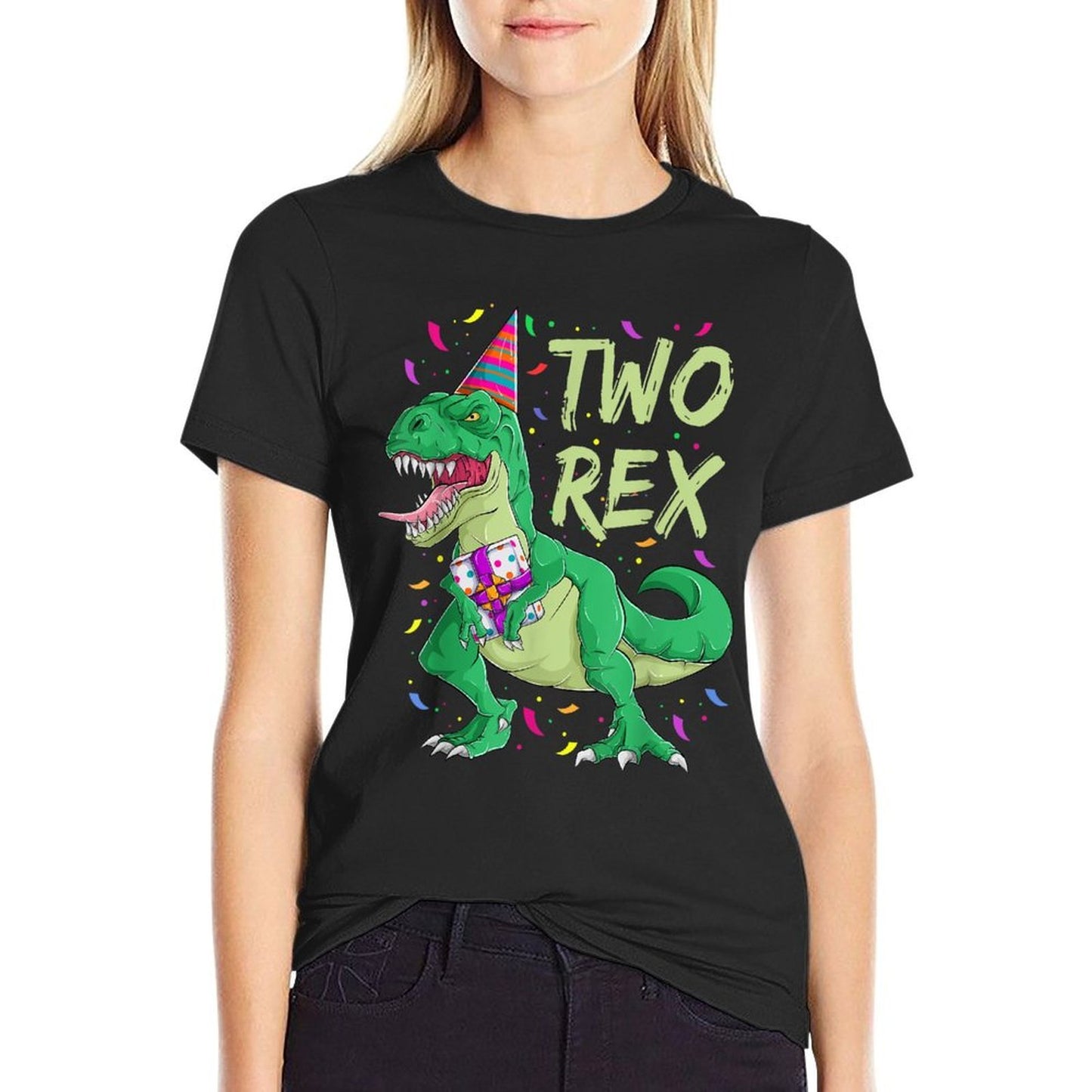 2 Years Old Dinosaur Birthday Outfit Boys, Two Rex Toddler Classic T-Shirt