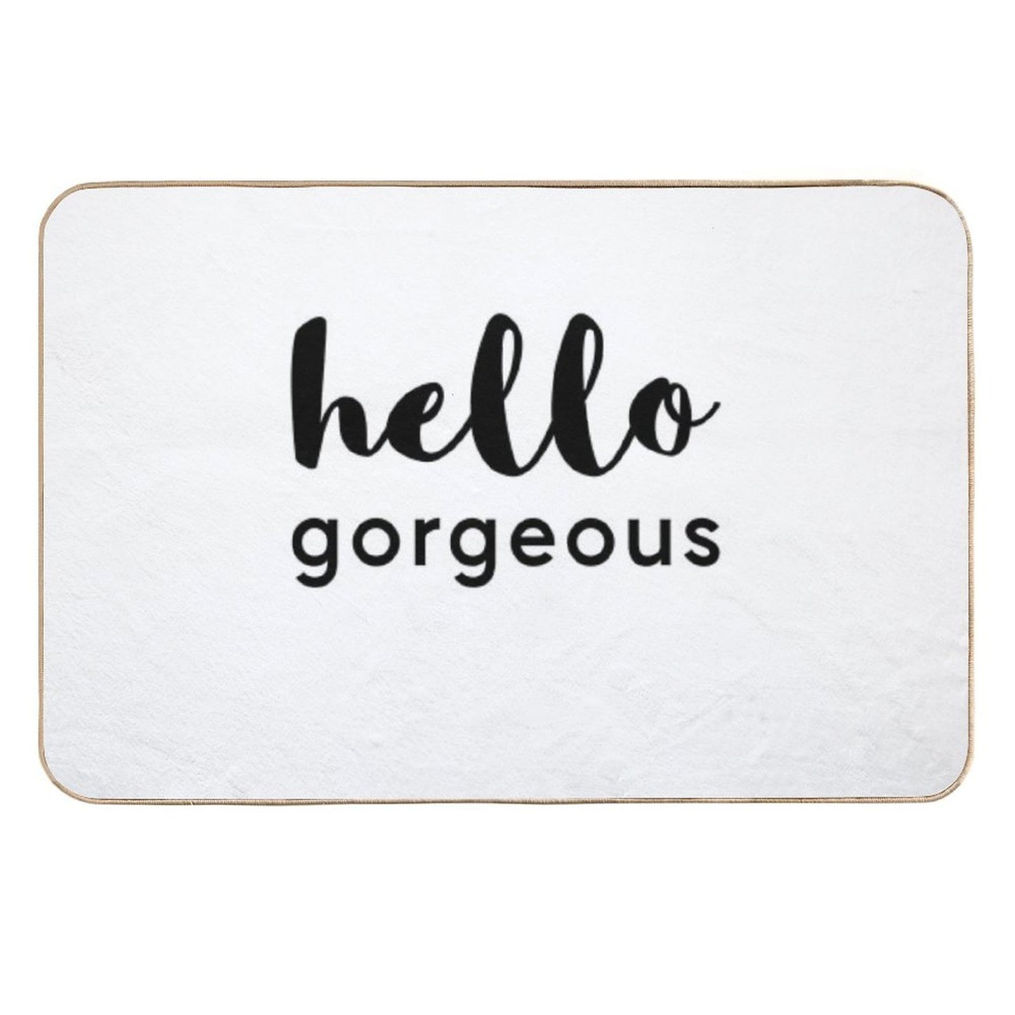 Hello Gorgeous Rapid-Drying Bath Mat