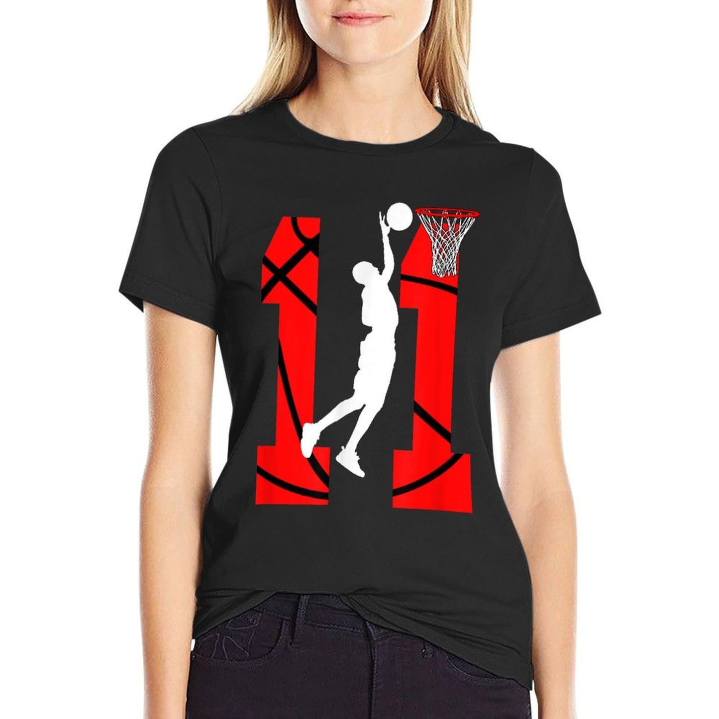 11 Years Old 11th Birthday Boy Basketball Lovers Eco-friendly Material T-Shirt