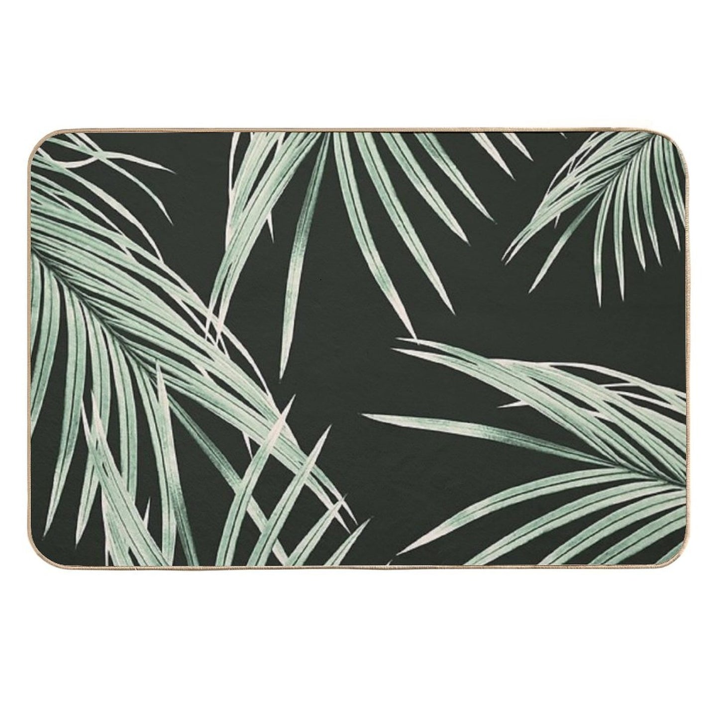 Green Palm Leaves Dream #1 #tropical #decor #art Versatile Bath Mat
