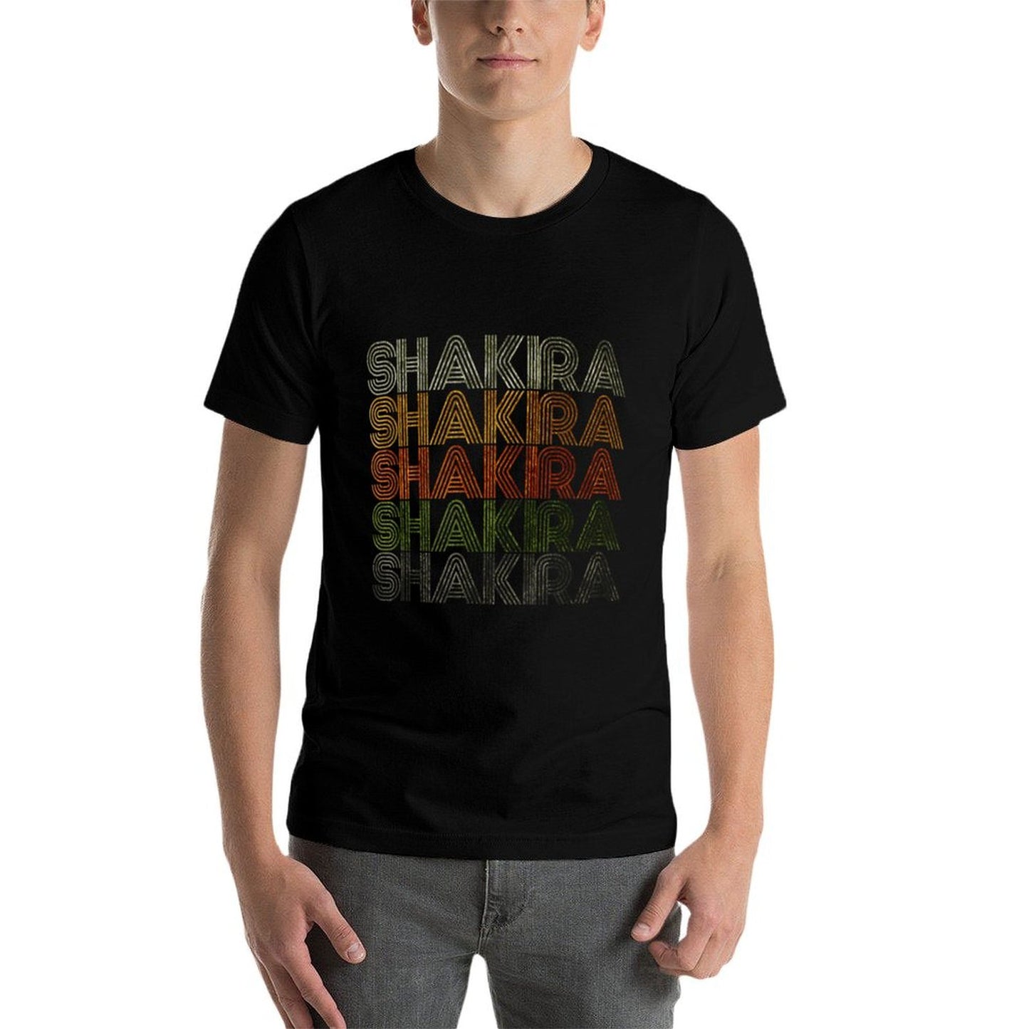 Love Heart Shakira GrungeVintage Style Black Shakira Soft T-Shirt