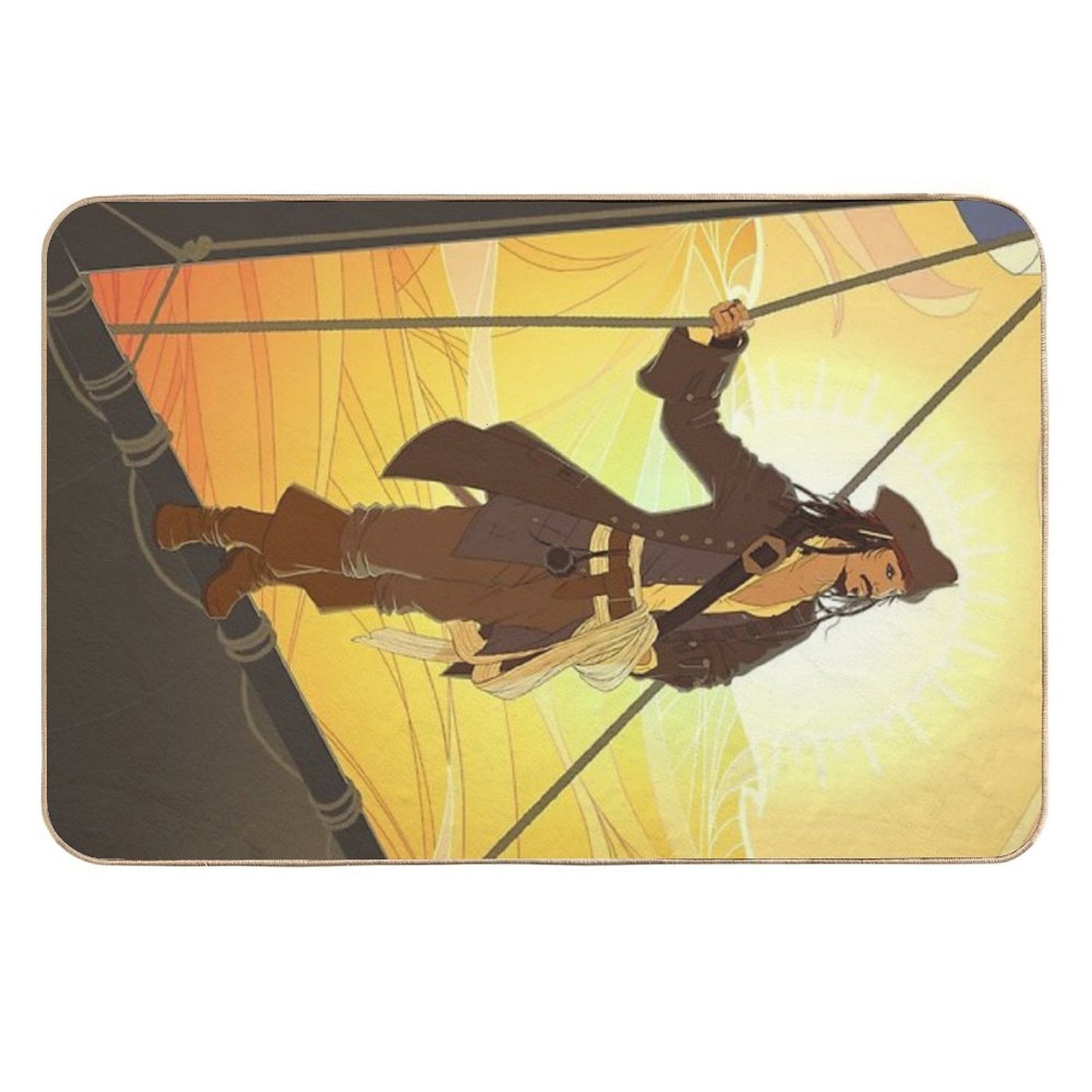 The Best Pirate You've Ever Seen Fade-Resistant Bath Mat