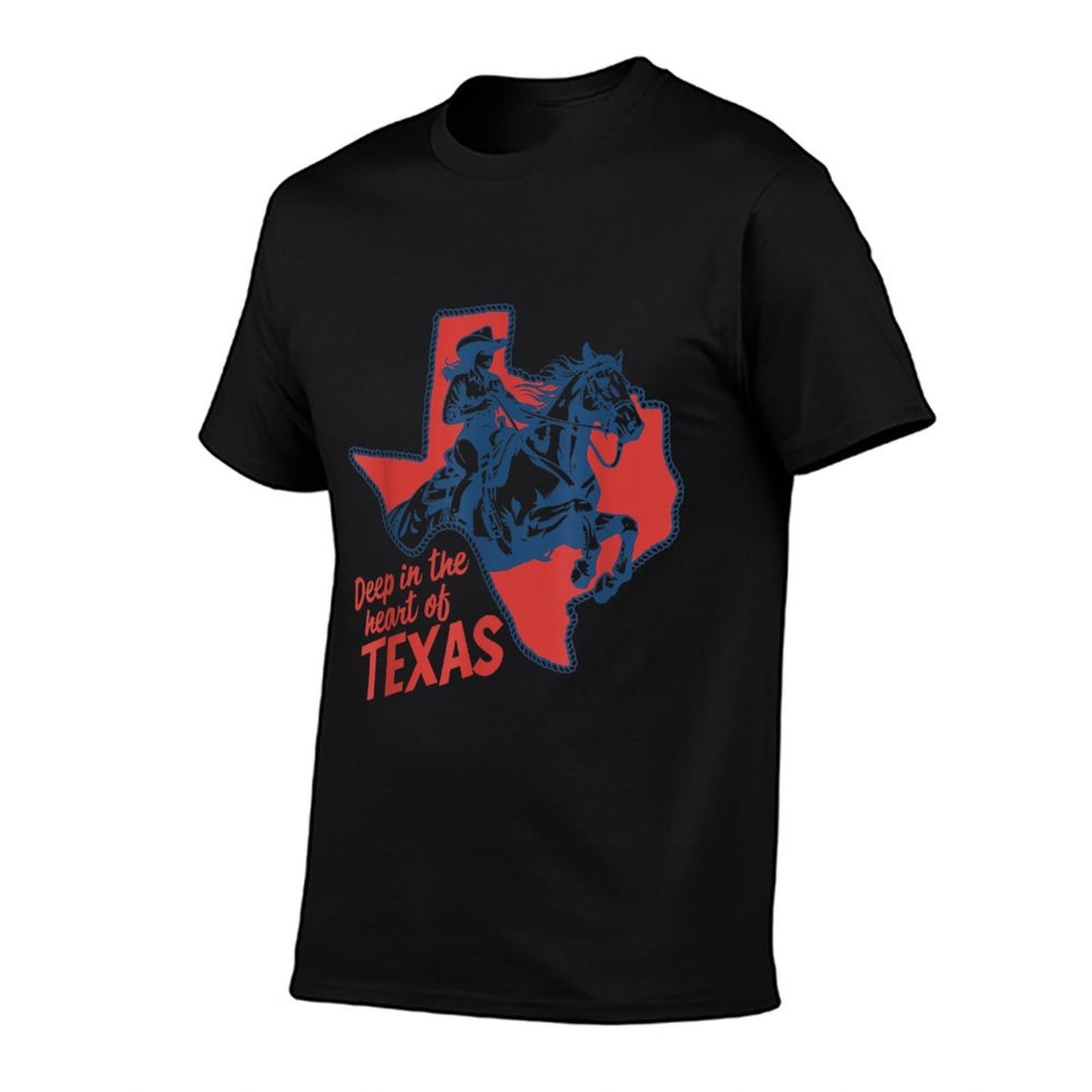 Retro Cowgirl Western Deep In The Heart Of Texas Slim-fit Cut T-Shirt