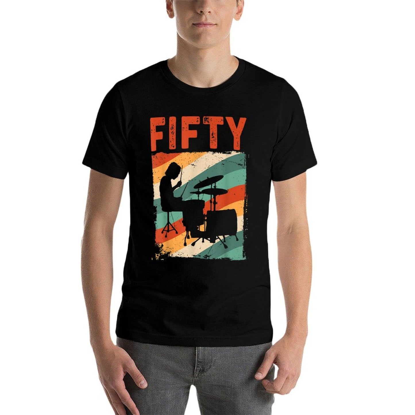 50 Year Old 50th Birthday Man Drummer Drums Drumming Odor-resistant T-Shirt