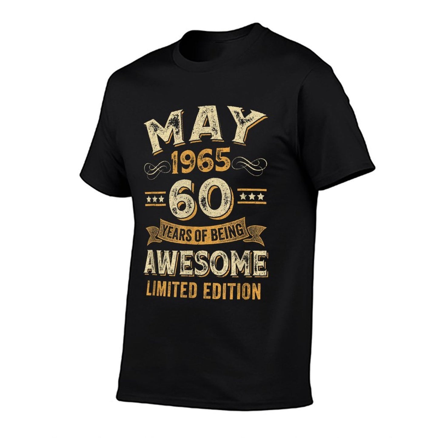 60 Years Awesome Vintage May 1965 60Th Birthday Summer-ready Fabric T-Shirt