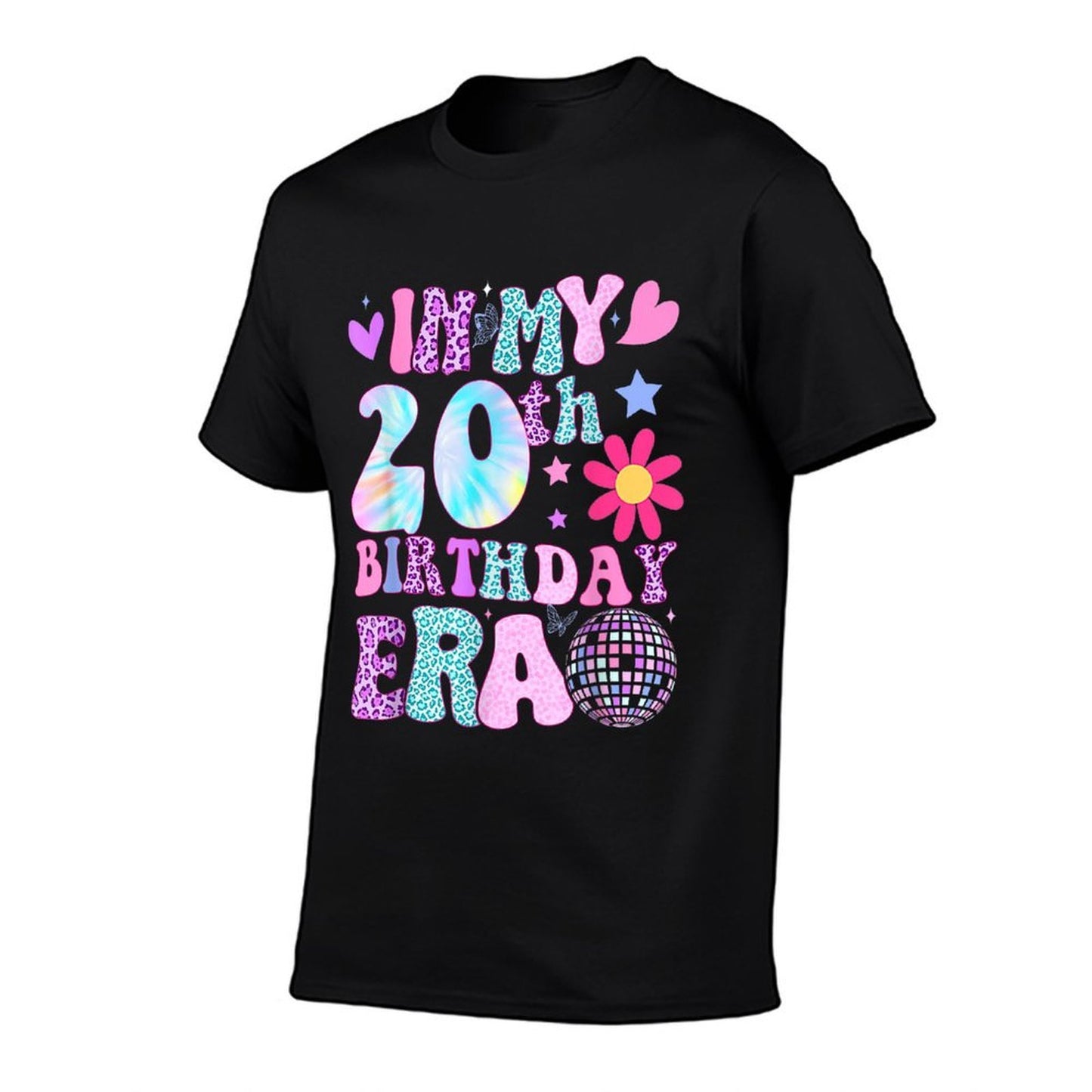 Groovy In My 20th Birthday Era Gifts Funny 20 Years Old Relaxed-fit T-Shirt