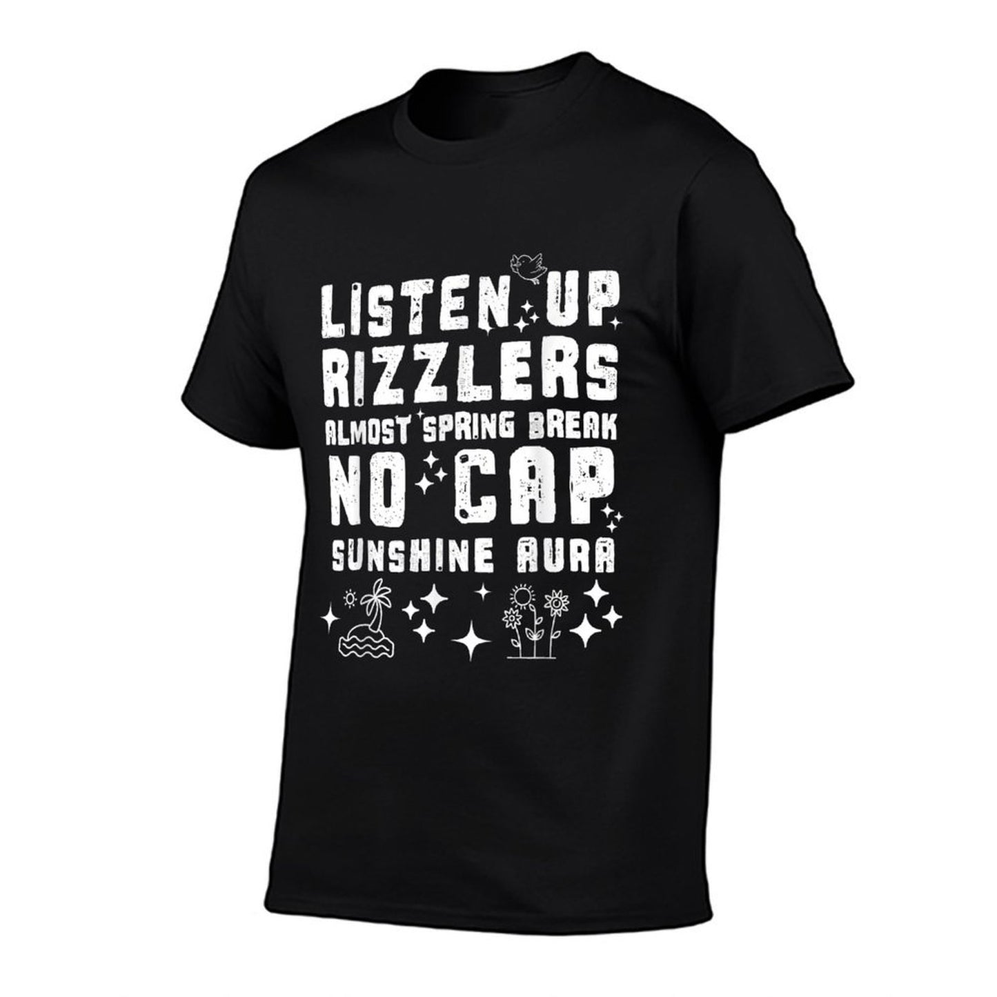 Rizzlers Spring Break No Cap Teacher Funny Spring Break Eco-friendly Material T-Shirt