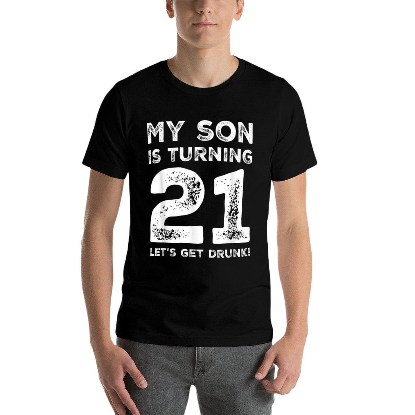 21st Birthday for Dad 21 Year Old Son Gift Family Squad Durable T-Shirt