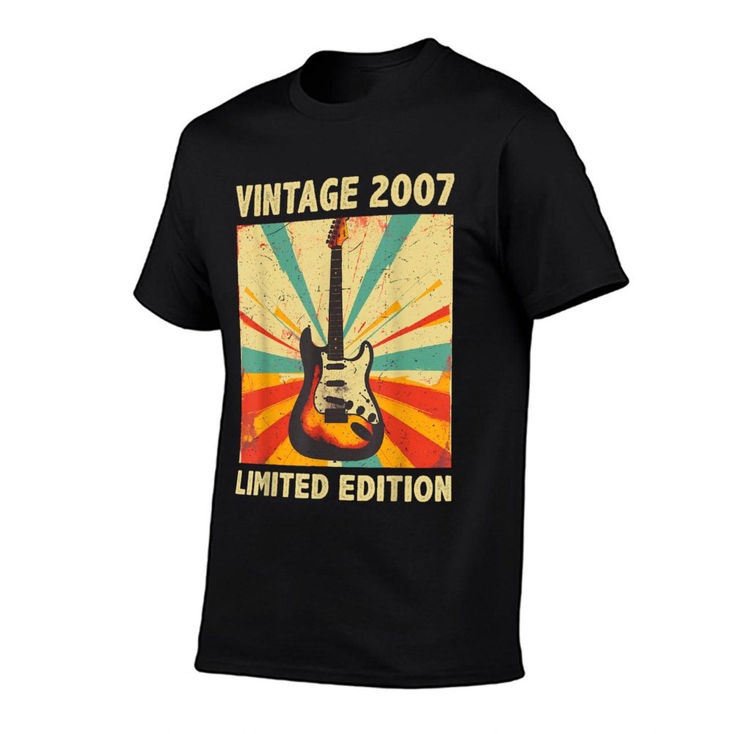 18 Years Old Gift Vintage 2007 Guitar Lover 18th Birthday Affordable Price T-Shirt