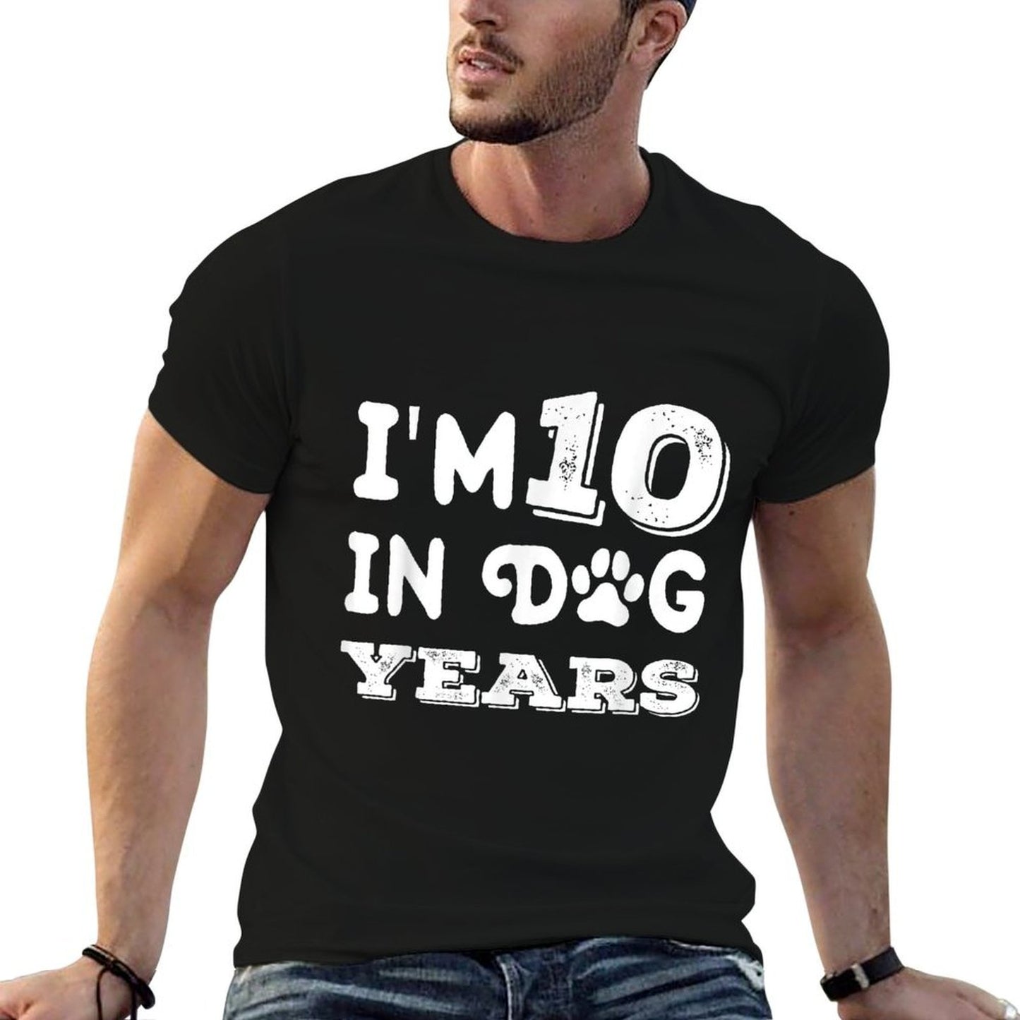 I'm 10 In Dog Years Funny Cute 70th Birthday Affordable Price T-Shirt