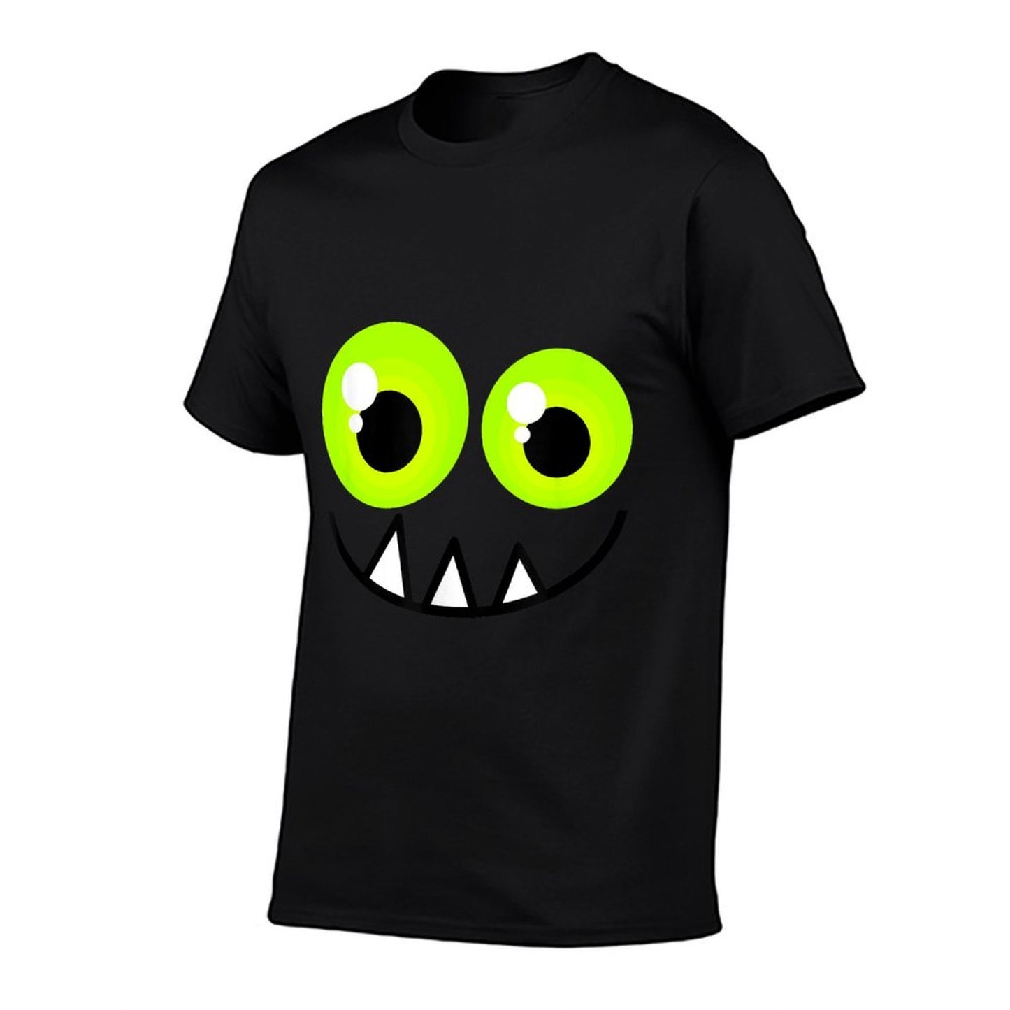 Cute One Eyed Monster Face Green Eyes Halloween Costume Slim-fit Cut T-Shirt