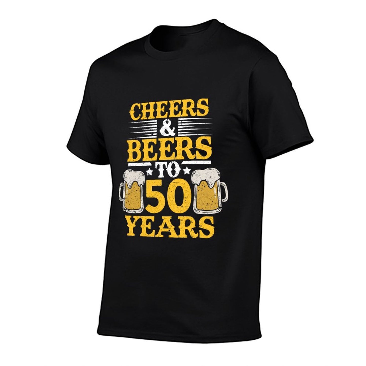 Cheers And Beers To 50 Years Funny 50th Birthday Slim-fit Cut T-Shirt