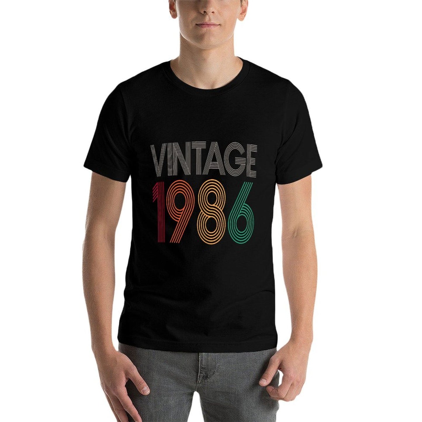 39th Birthday Men Women Vintage 1986 Retro 39 Years Old Cotton T-Shirt