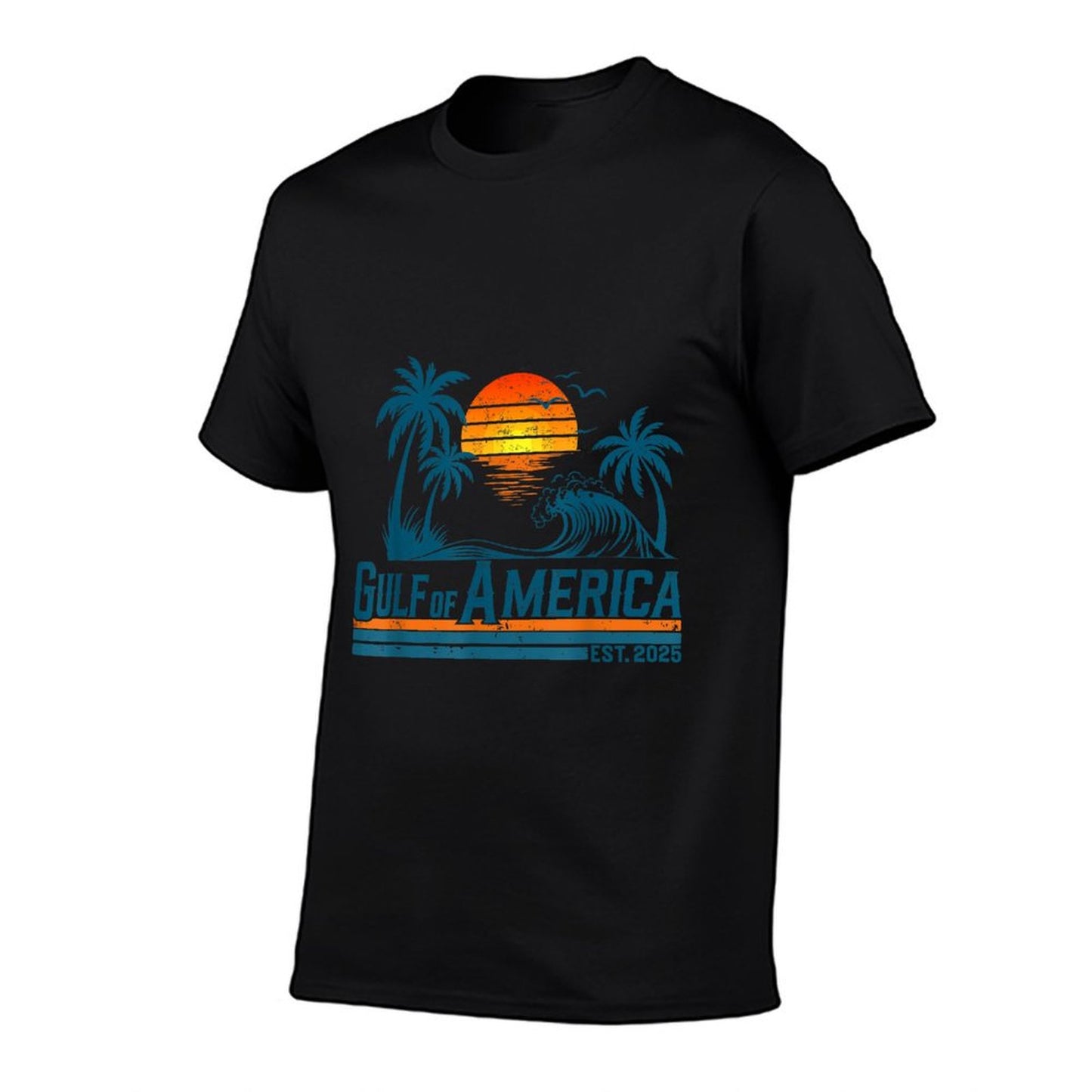 Retro Vintage Gulf Of US America 2025 American Gifts Graphic-printed T-Shirt