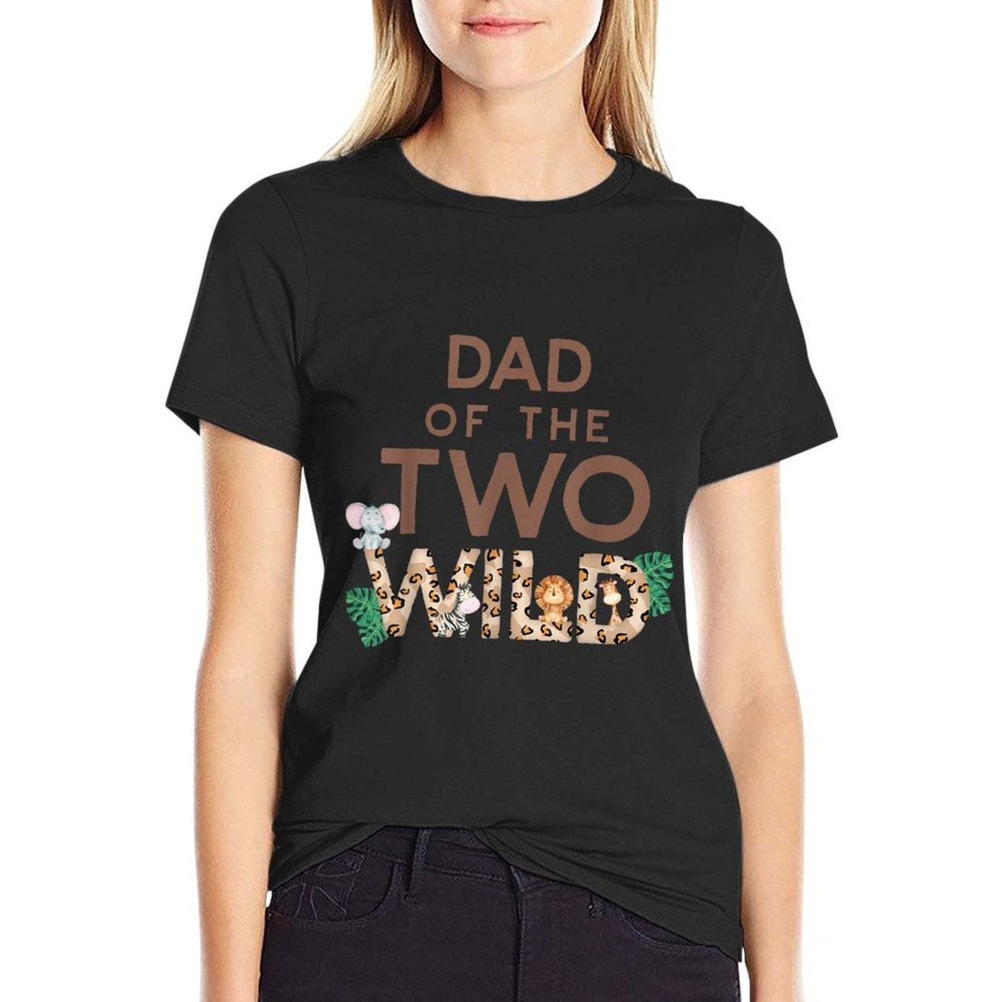 Dad of The Two Wild Animal Safari 2nd Birthday Theme Family Classic T-Shirt