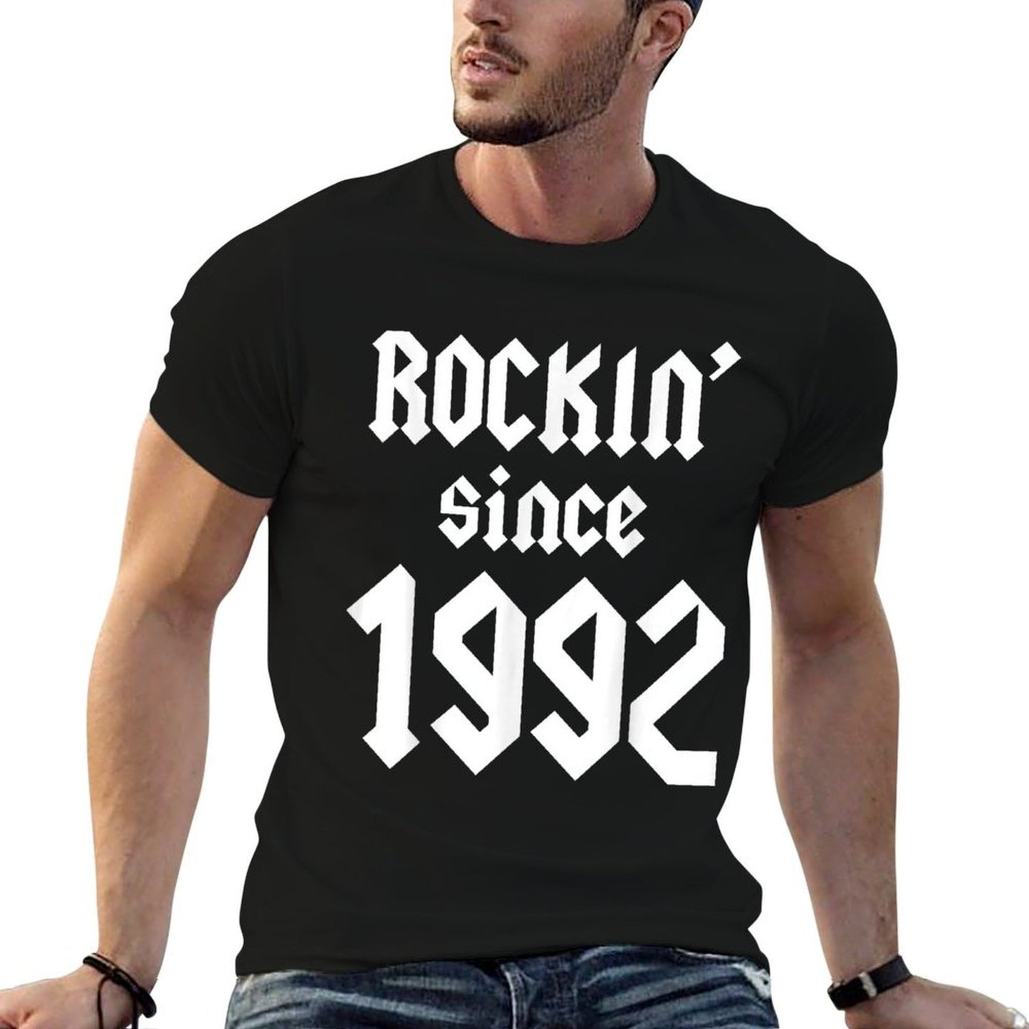 30 Birthday Decorations Men Women 1992 BDay 30th Birthday Fade-proof Color T-Shirt