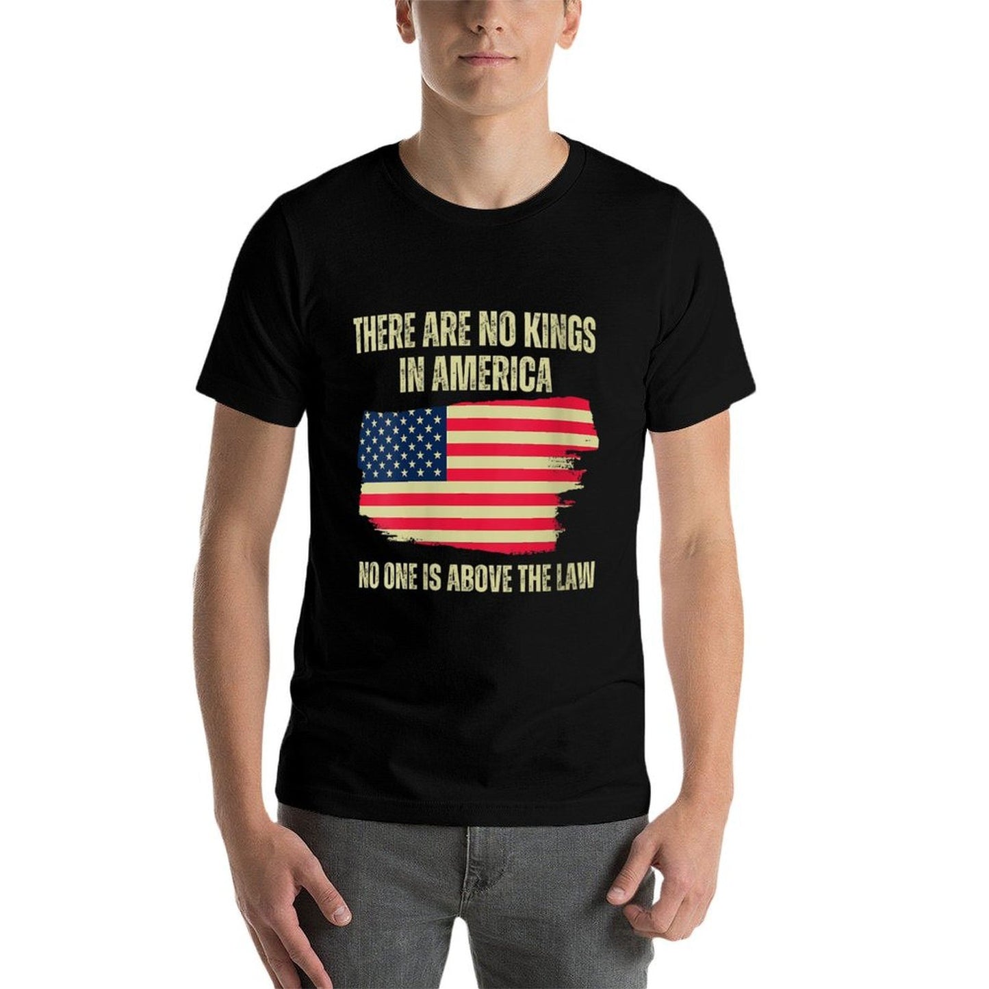 Womens There Are No Kings in America, 2025 Us Wrinkle-resistant T-Shirt