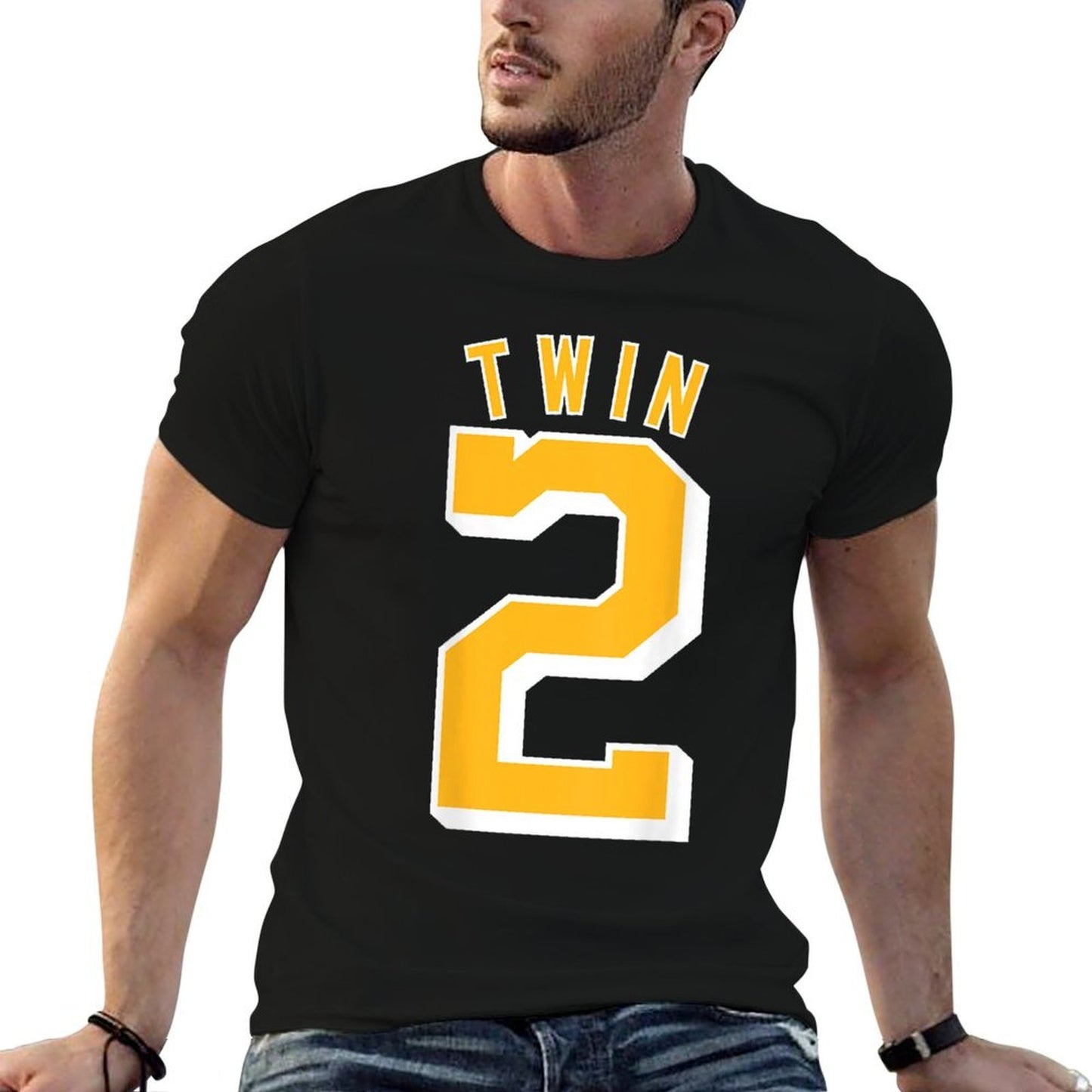 TWIN 2 And TWIN 1 Shirts Matching Adult & Kids Jersey Funny Breathable T-Shirt