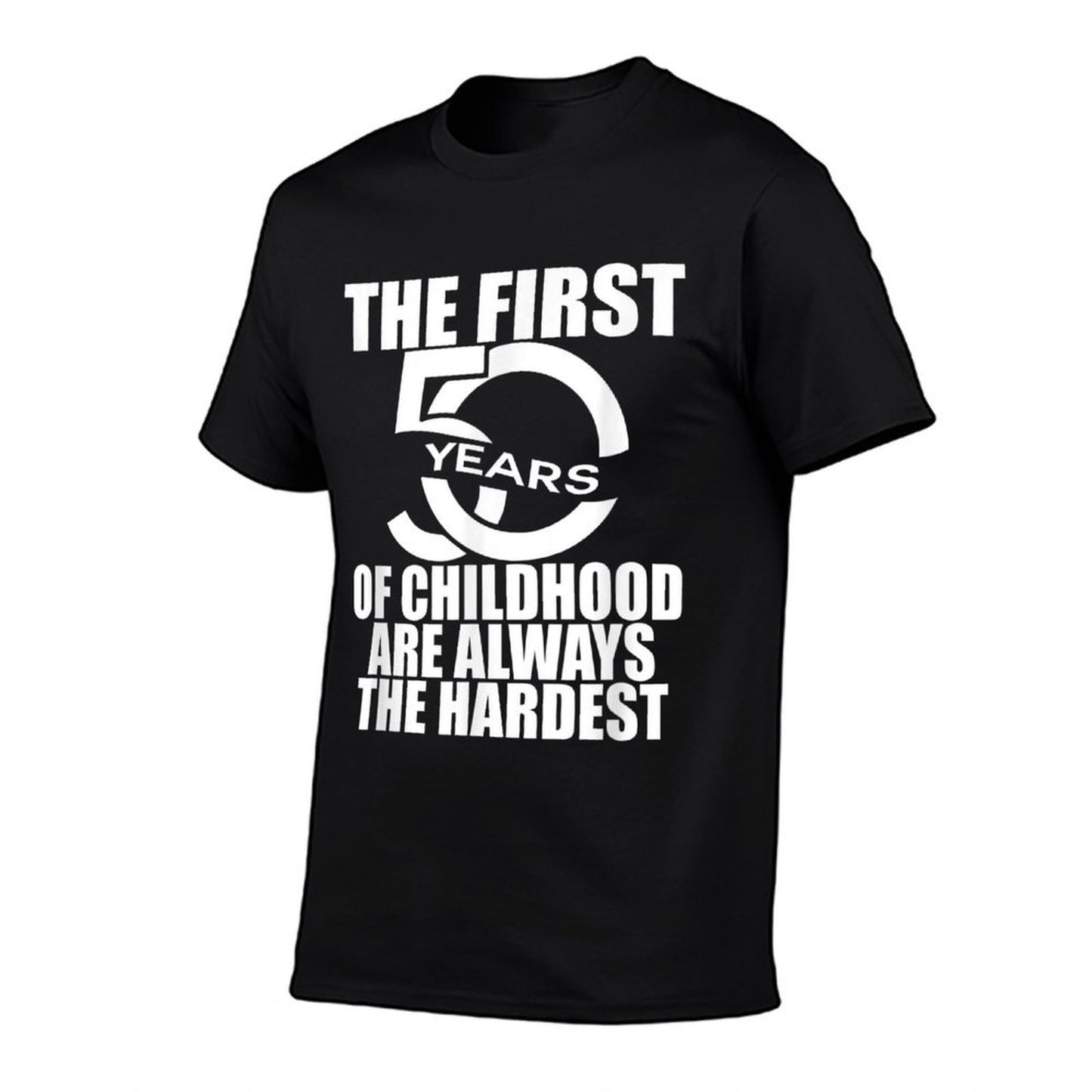 50th Birthday T-shirt Oversized Silhouette T-Shirt
