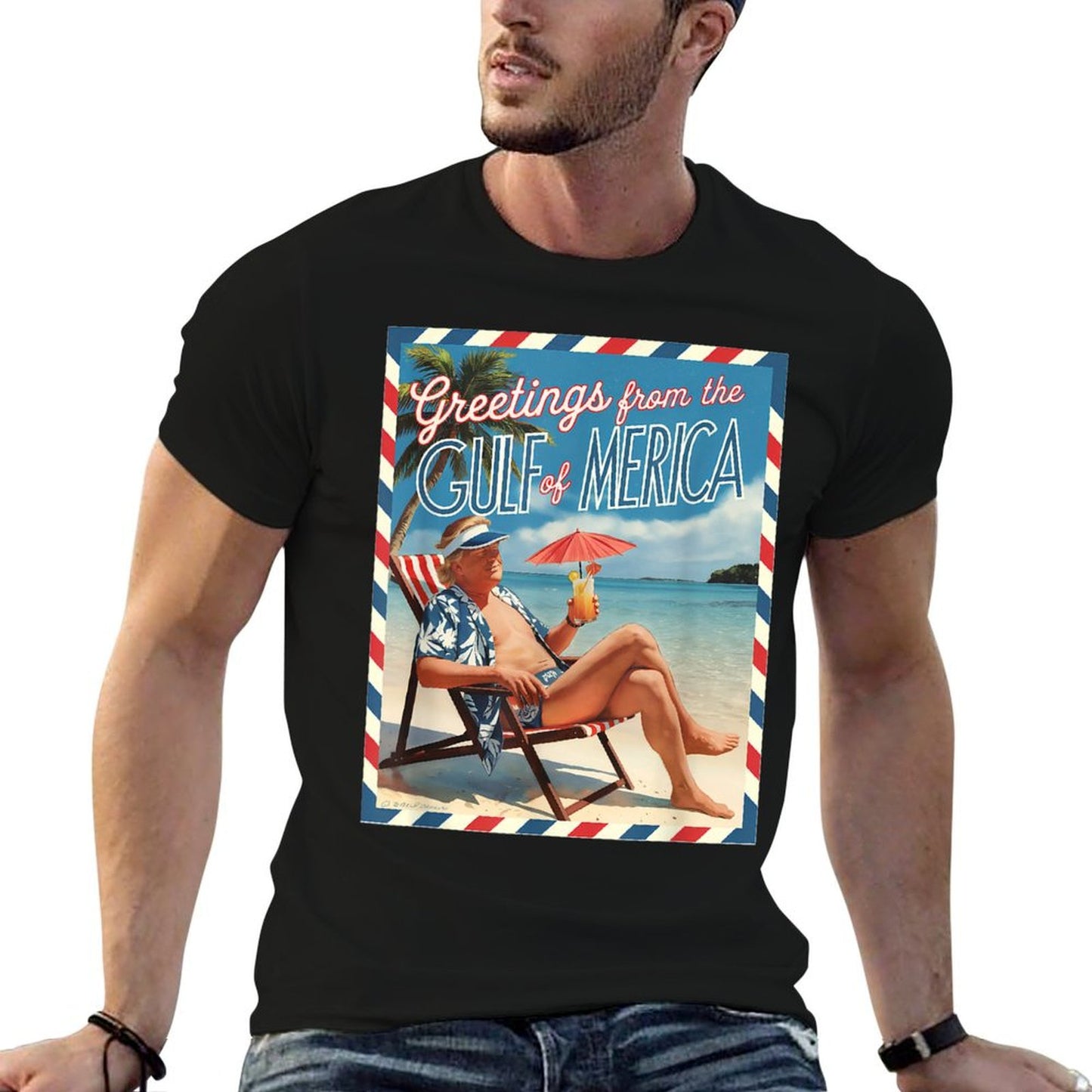 Trump Gulf of USA America, Greeting From The Gulf Of Merica Soft T-Shirt