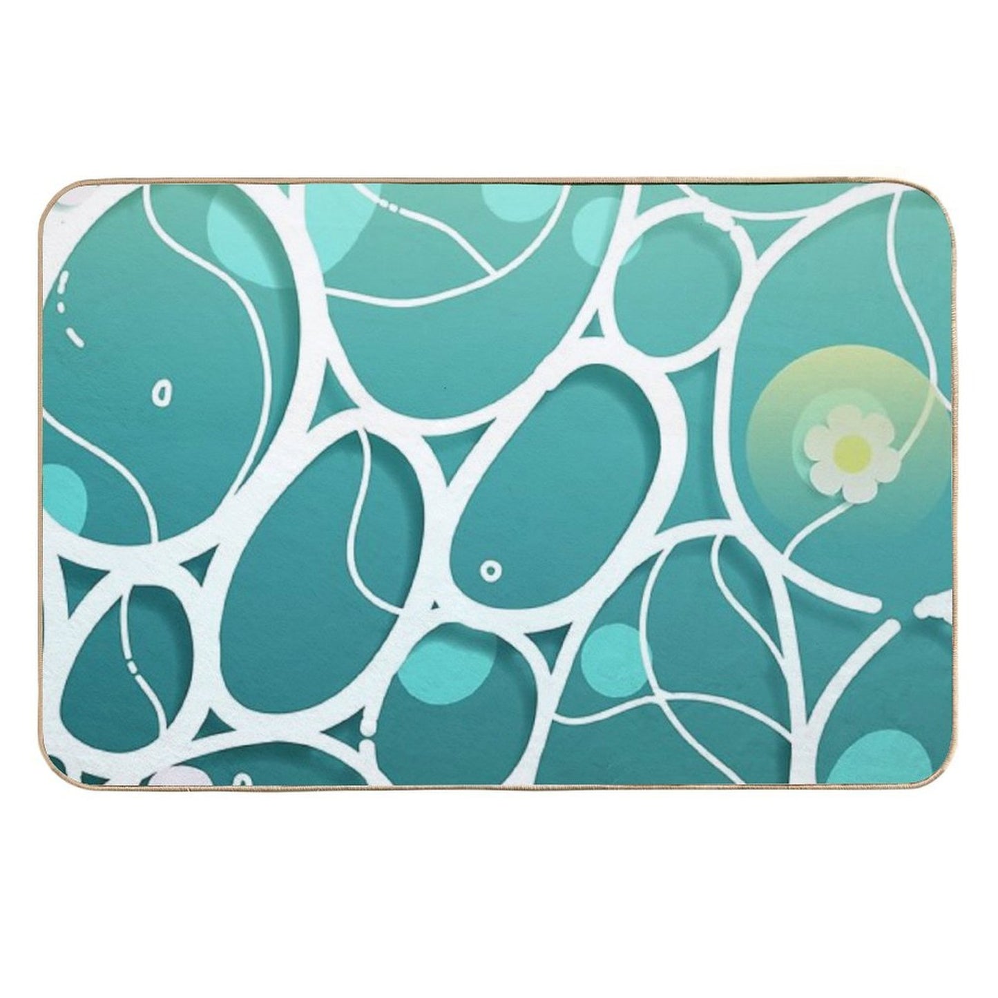 Crystalline Agwite I Fade-Resistant Bath Mat