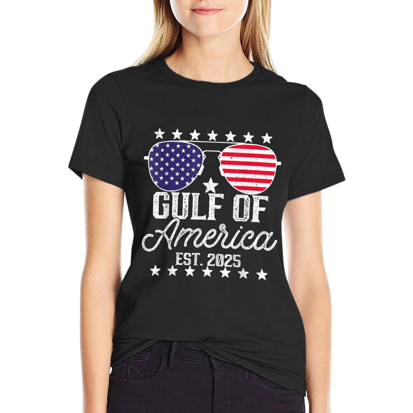 Gulf Of USA America Since 2025 4th Of July Sunglasses Graphic-printed T-Shirt