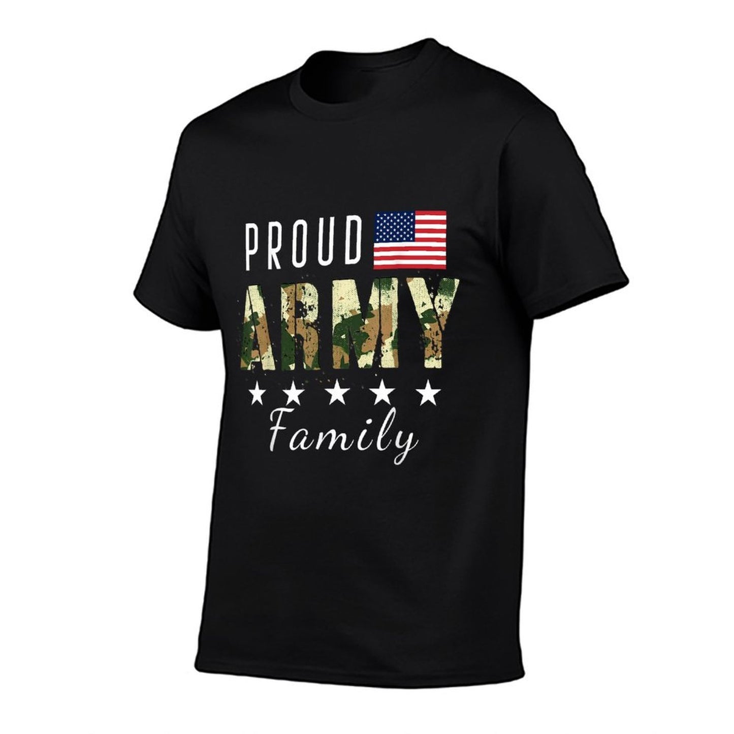 Army Graduation Proud Military Family Mom Dad Brother Sister Heathered Texture T-Shirt