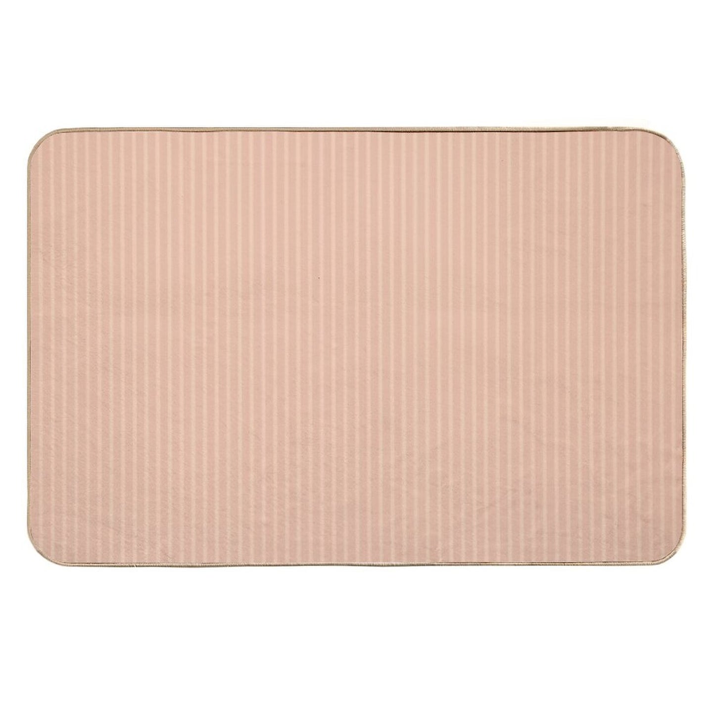 Cozy Comfort - Stripe Blush Fade-Resistant Bath Mat