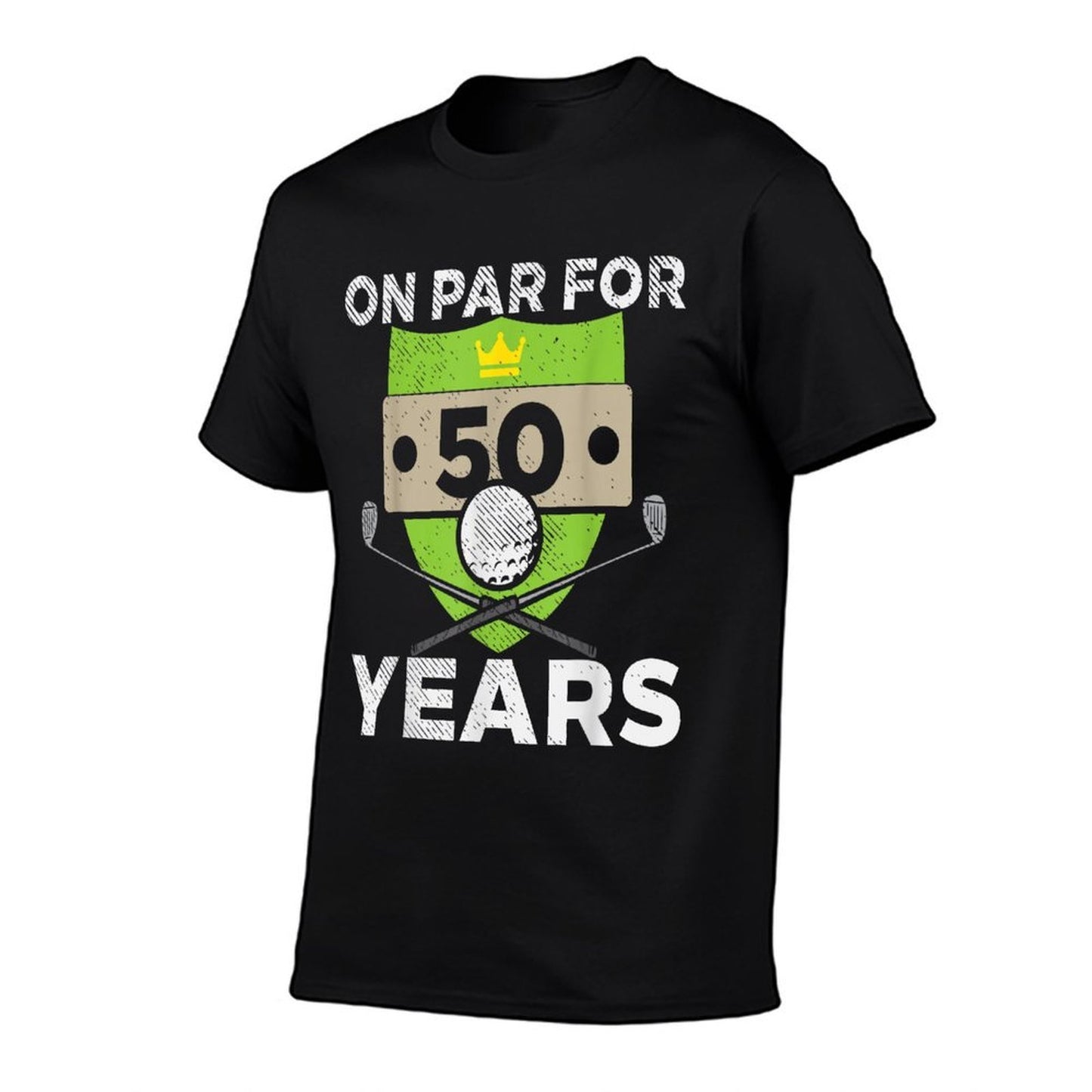 On Par For 50 Years Cool 50th Birthday Golfing Golfer Men Polyester Blend T-Shirt
