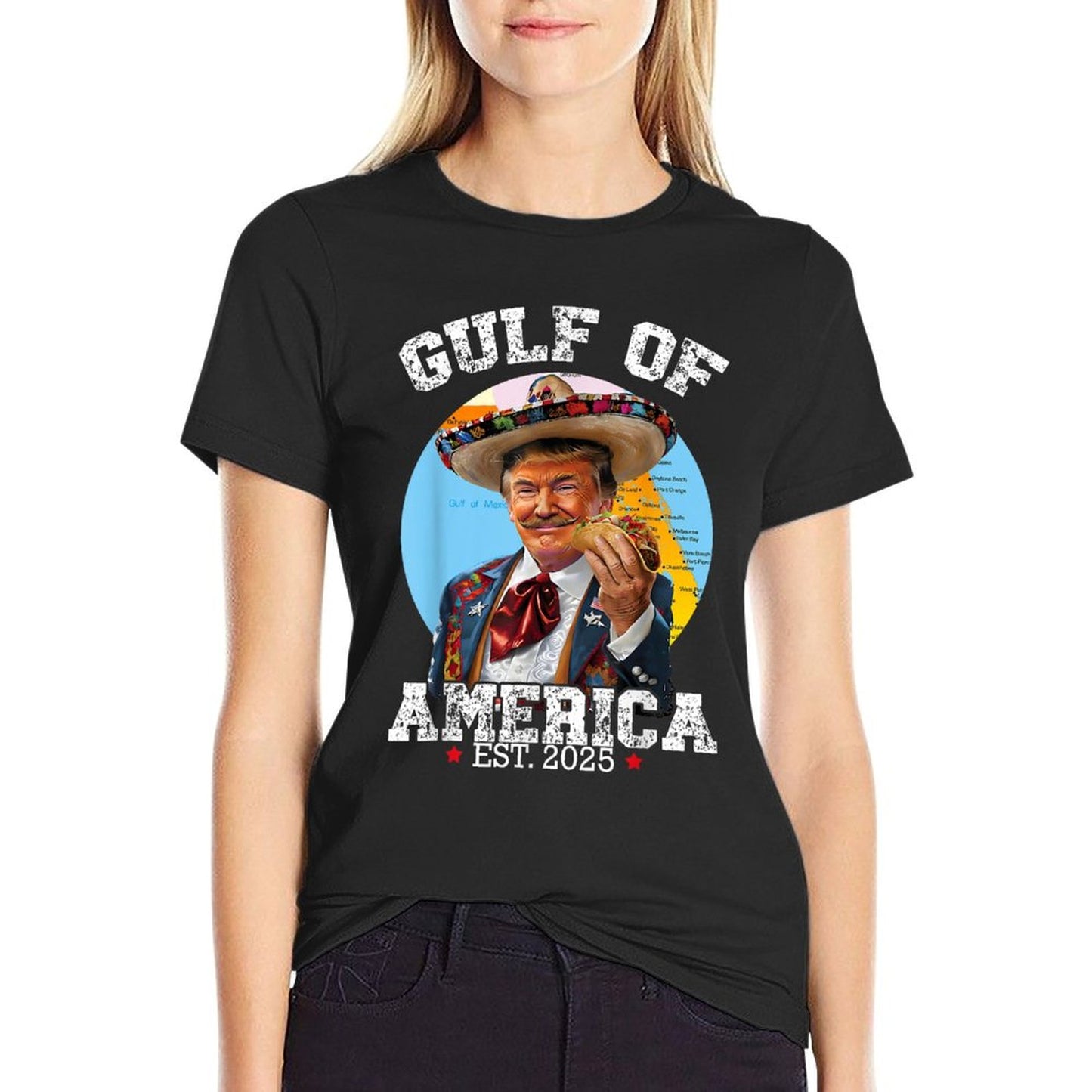 Funny Trump Gulf Of Us America 2025 Trump Graphic-printed T-Shirt