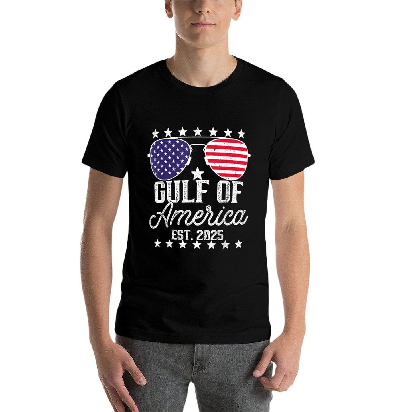 Gulf Of USA America Since 2025 4th Of July Sunglasses High-quality Stitching T-Shirt