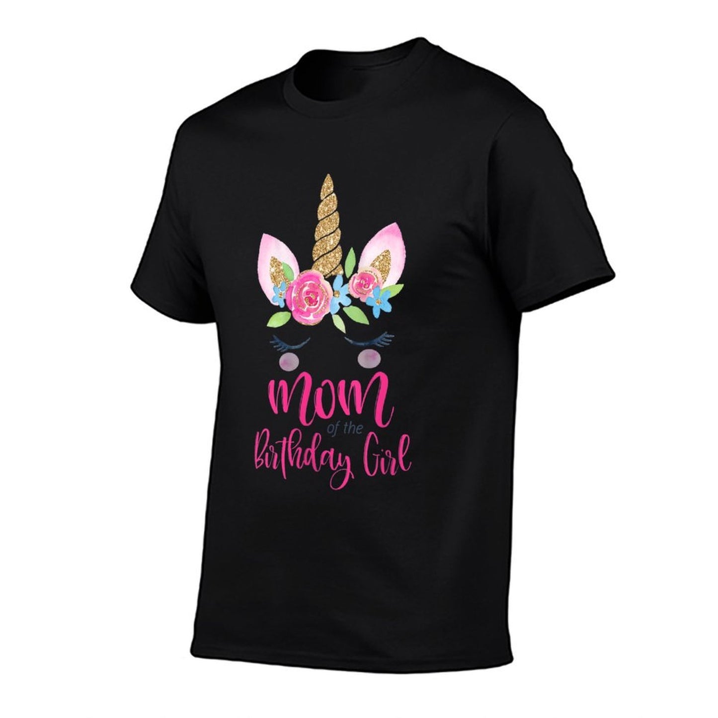 Womens Unicorn Mom of The Birthday Girl Matching Party Group Theme Odor-resistant T-Shirt