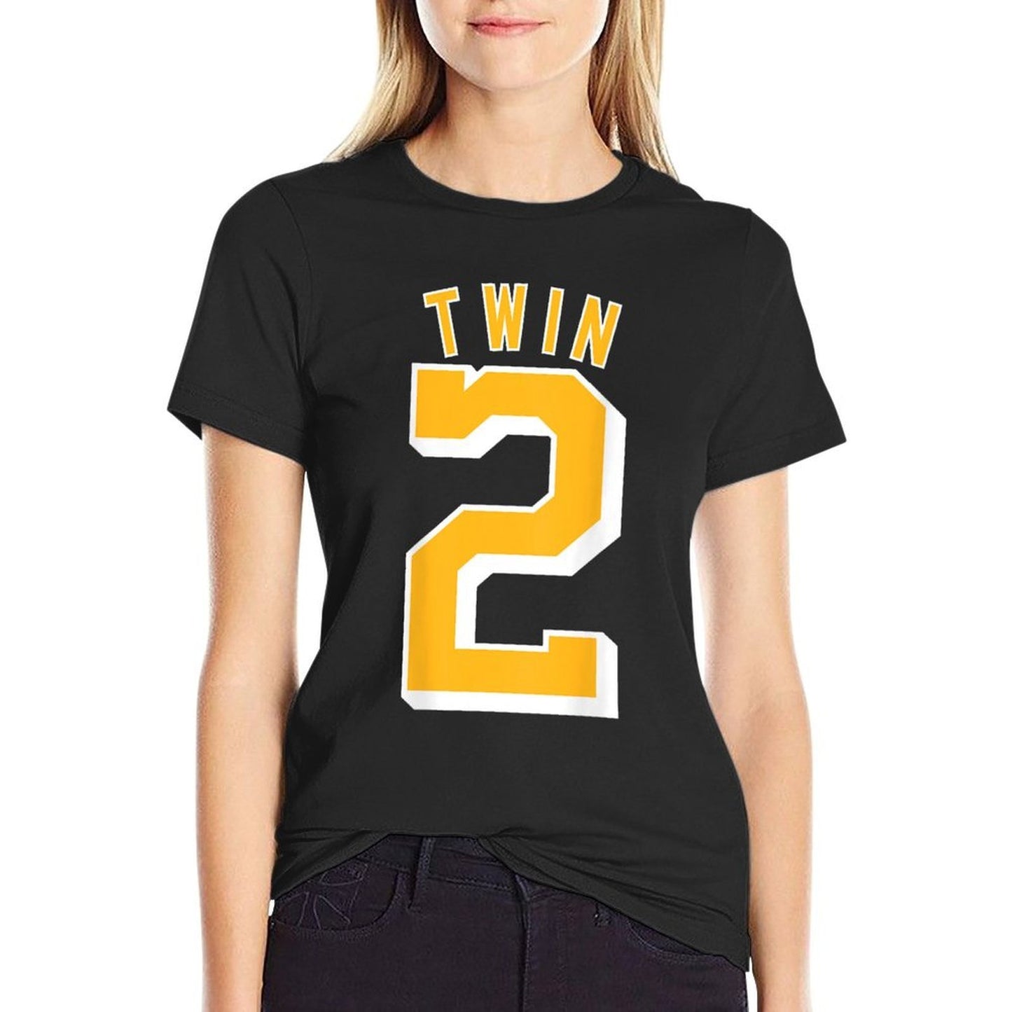 TWIN 2 And TWIN 1 Shirts Matching Adult & Kids Jersey Funny Breathable T-Shirt