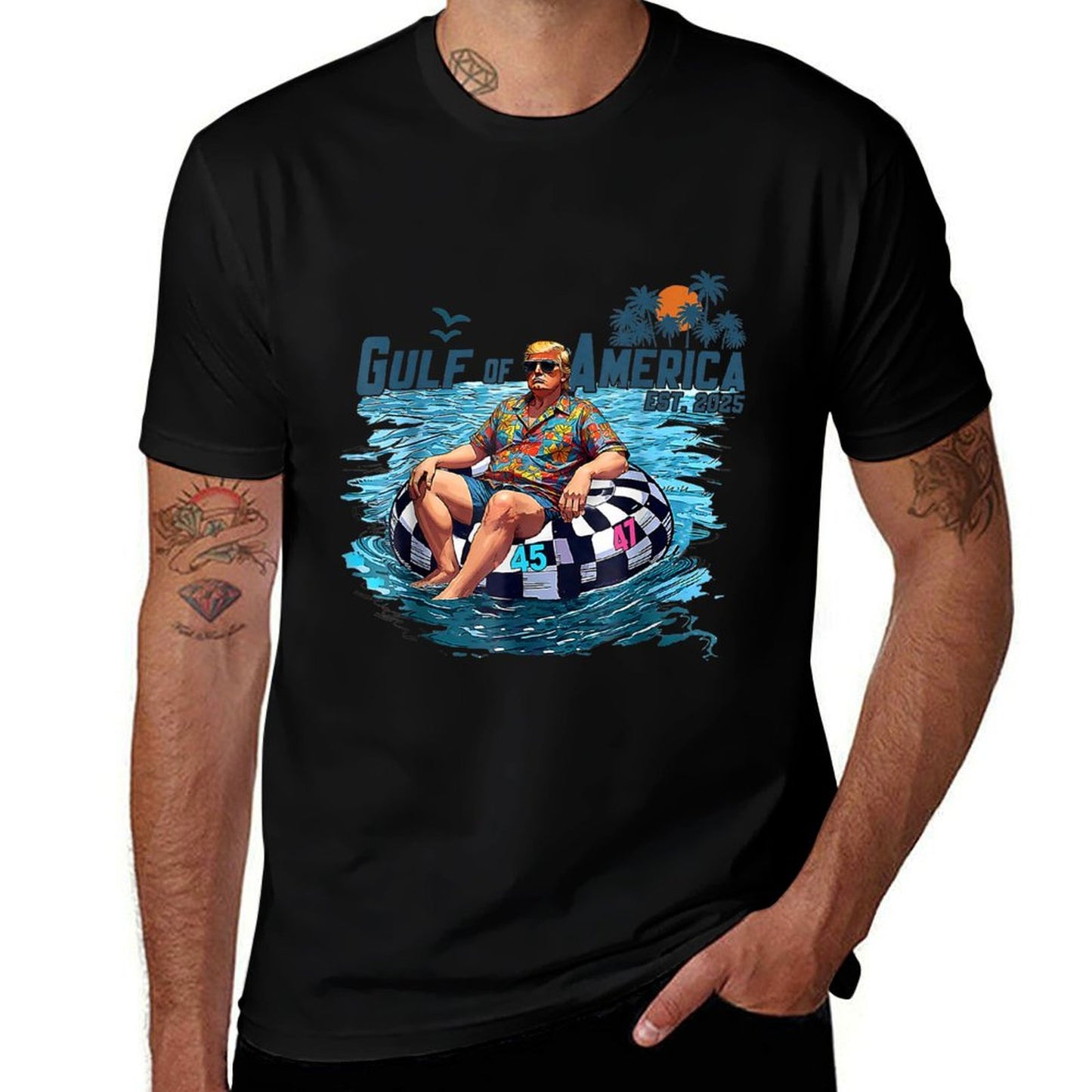 Trump Gulf Of USA America Since 2025 Mexico Trump USA Gulf Eco-friendly Material T-Shirt