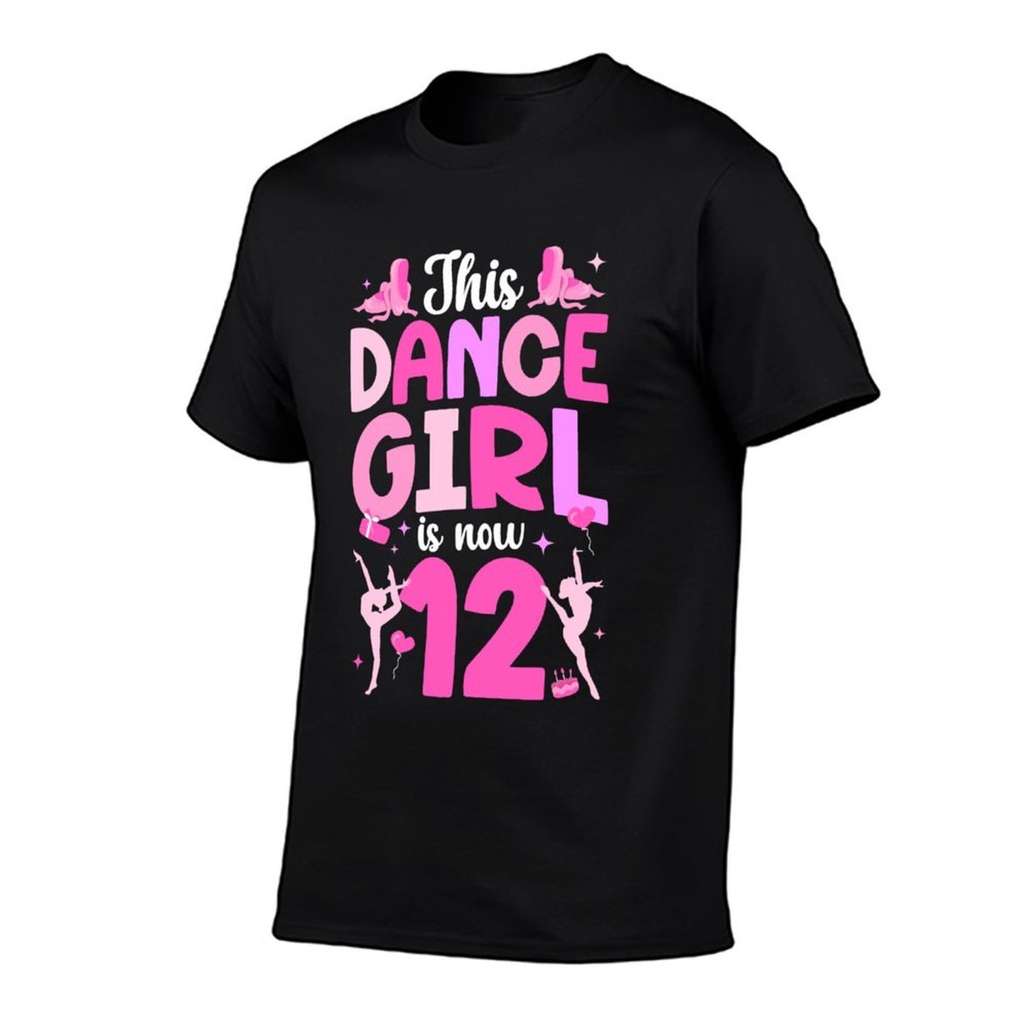 12th Birthday Dance Girl Twelve Year Old Dancer Birthday Easy-care T-Shirt