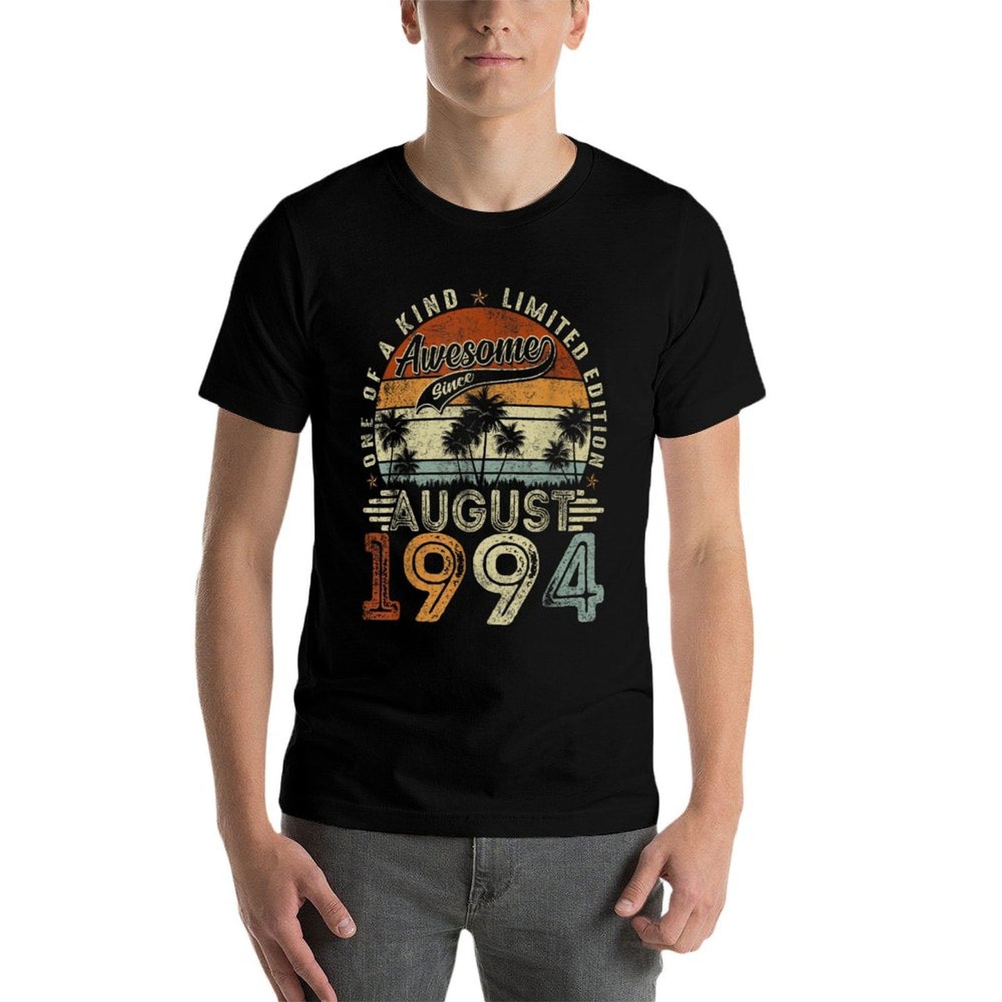 30 Years Old Born In August 1994 Vintage 30th Birthday Men Quick-drying T-Shirt
