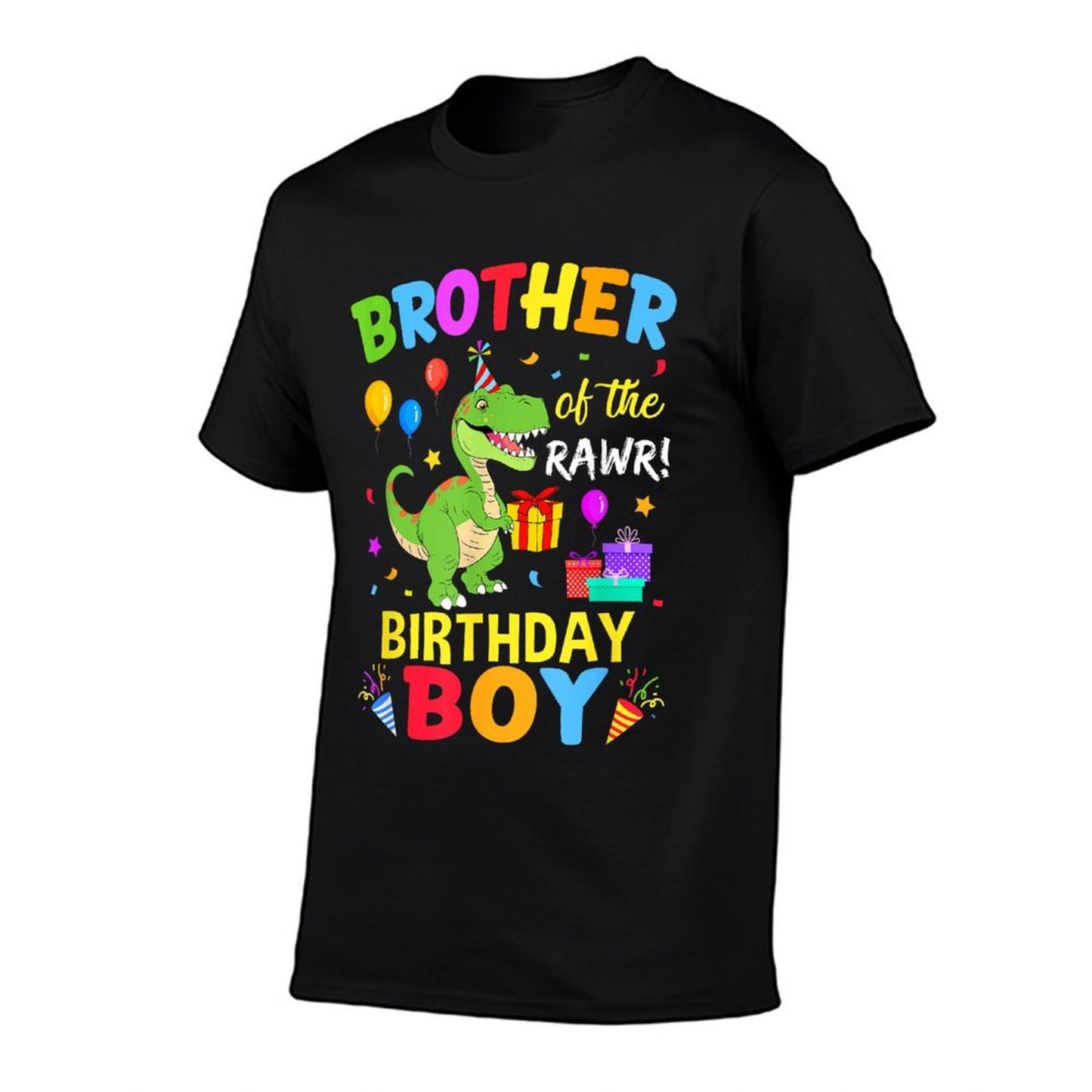 Brother Of The Birthday Boy T-Rex Funny Dinosaur Boy Party Lightweight T-Shirt