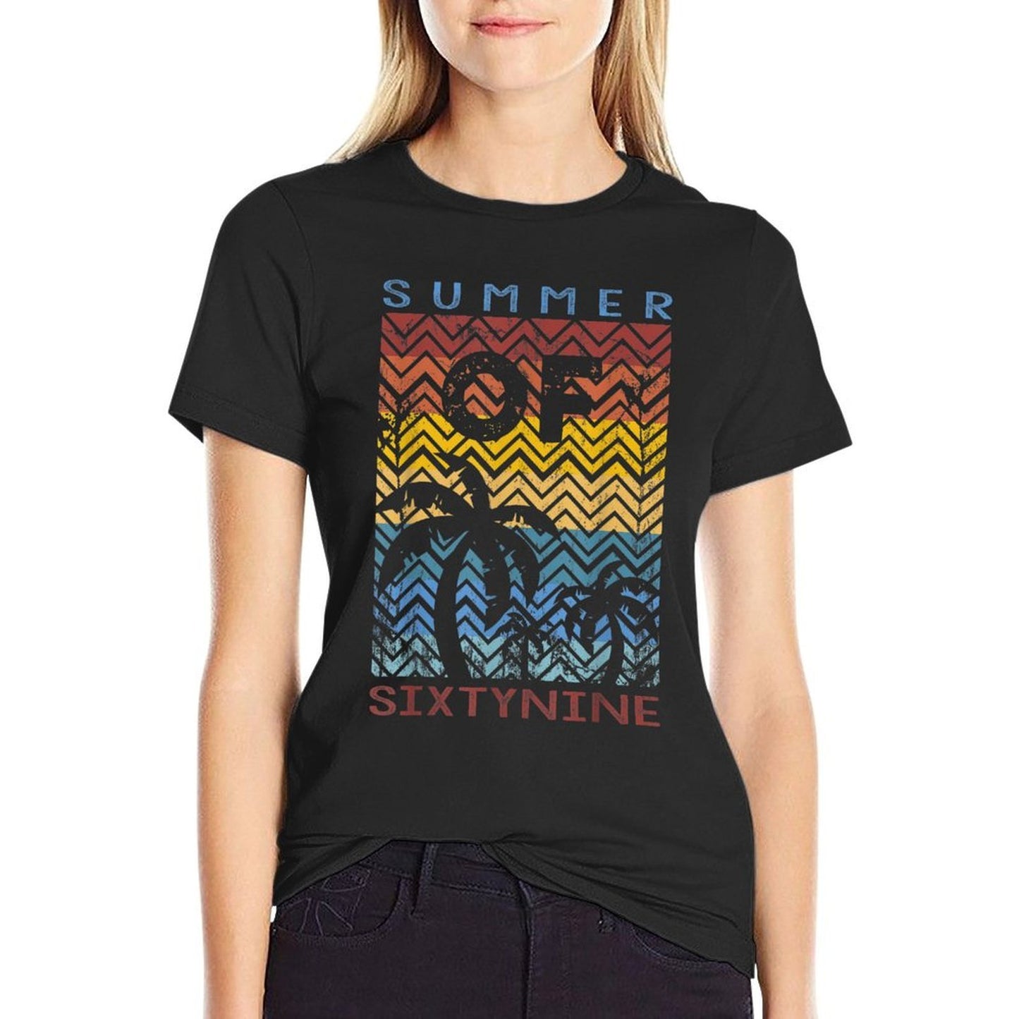 50th Birthday T Summer of 69 Gift Mom Daddy High-quality Stitching T-Shirt