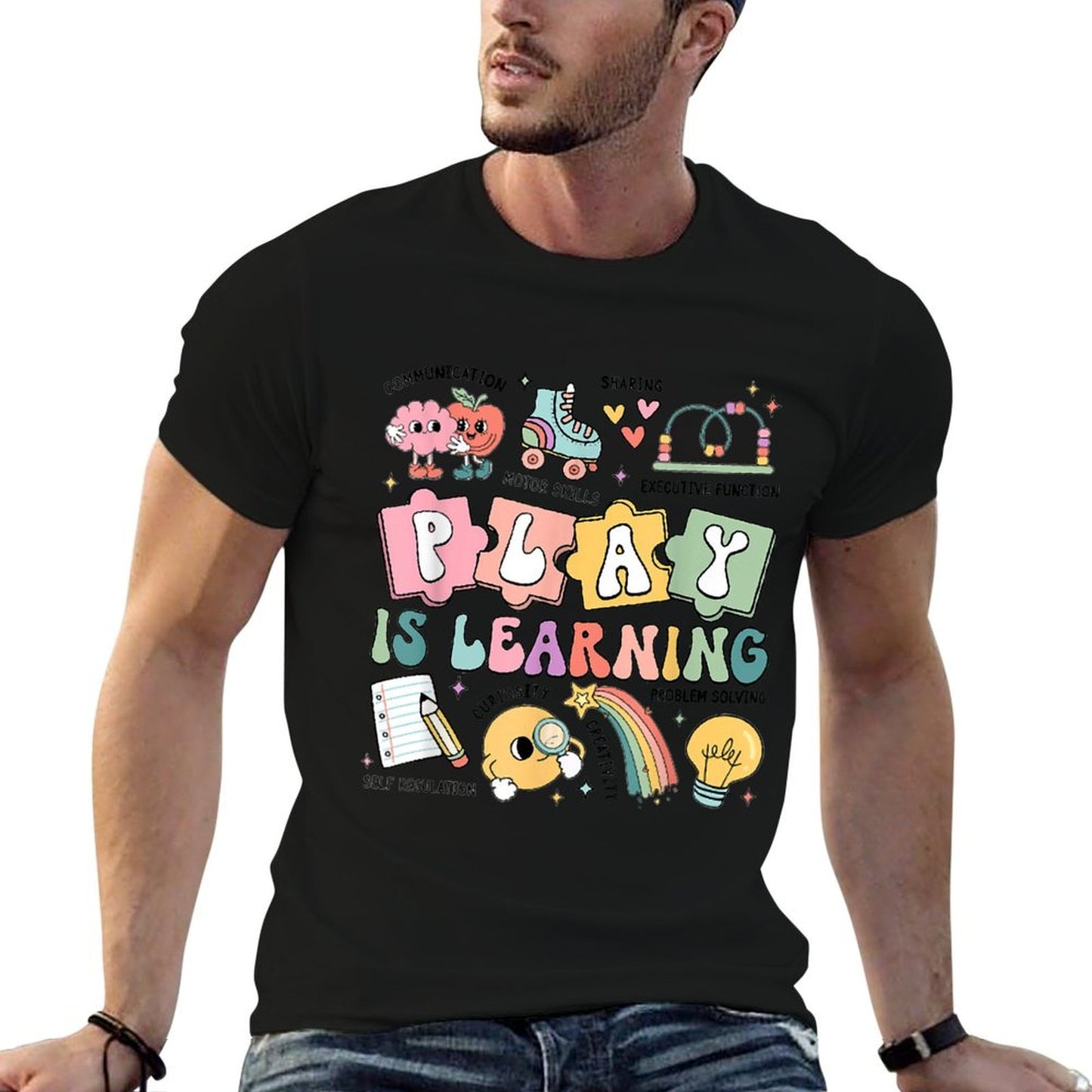 Retro Play Is Learning Kindergarten Teacher Team Women Quick-drying T-Shirt