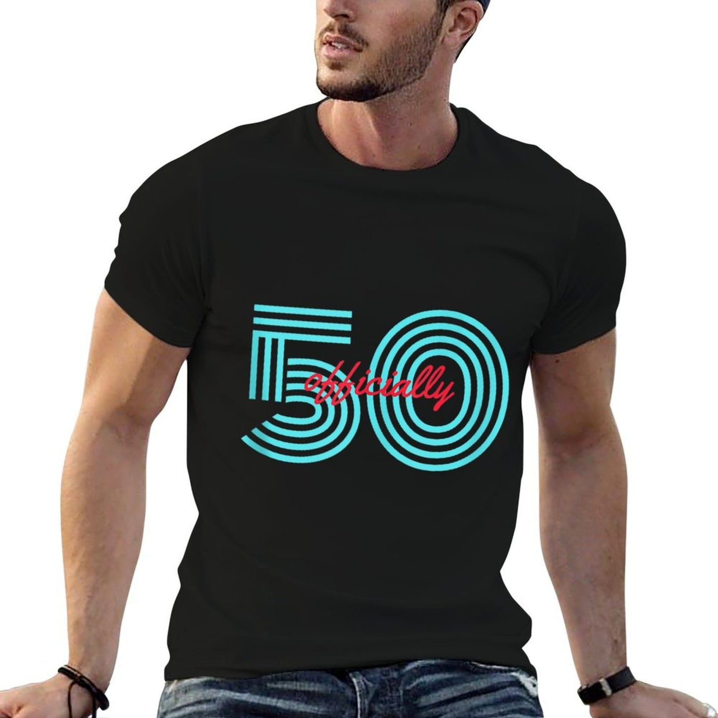 Officially Fifty 50th Birthday Gag Joke Father Gift Ideas Classic T-Shirt