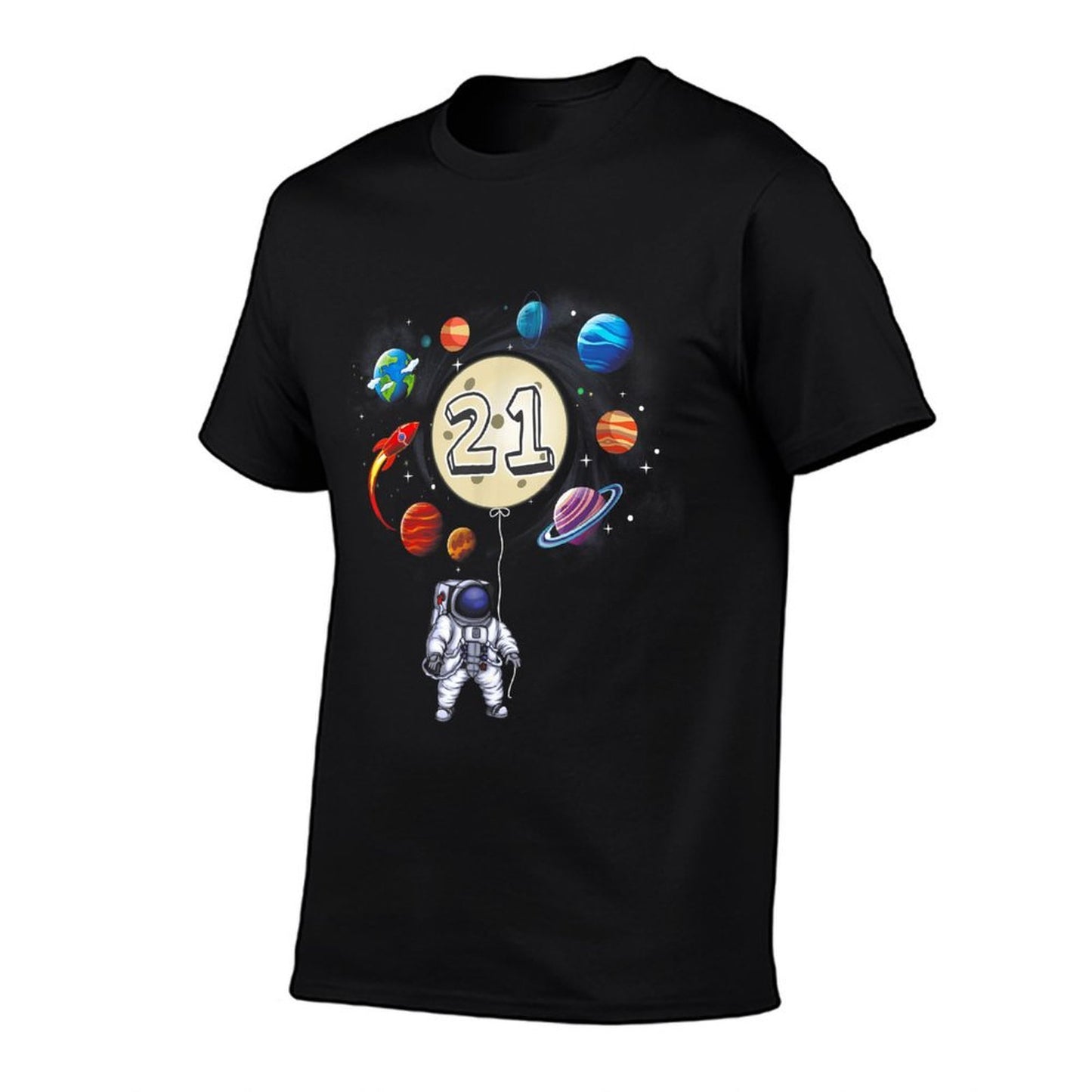 21 Years Old Birthday Astronaut Design For 21st Birthday Moisture-wicking T-Shirt