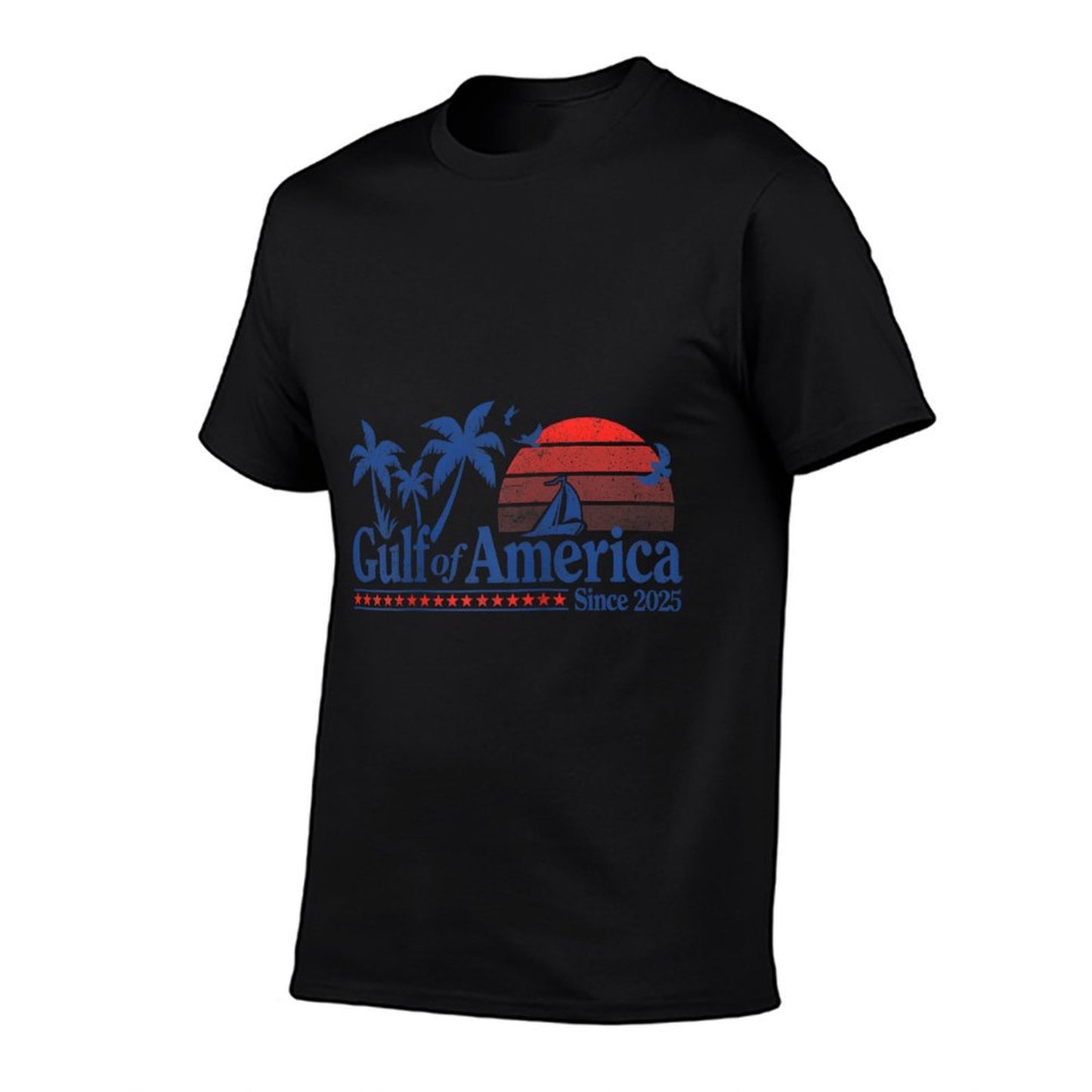 Gulf of US America Shirt Retro Golf of US America Shirt Raglan Baseball Heathered Texture T-Shirt
