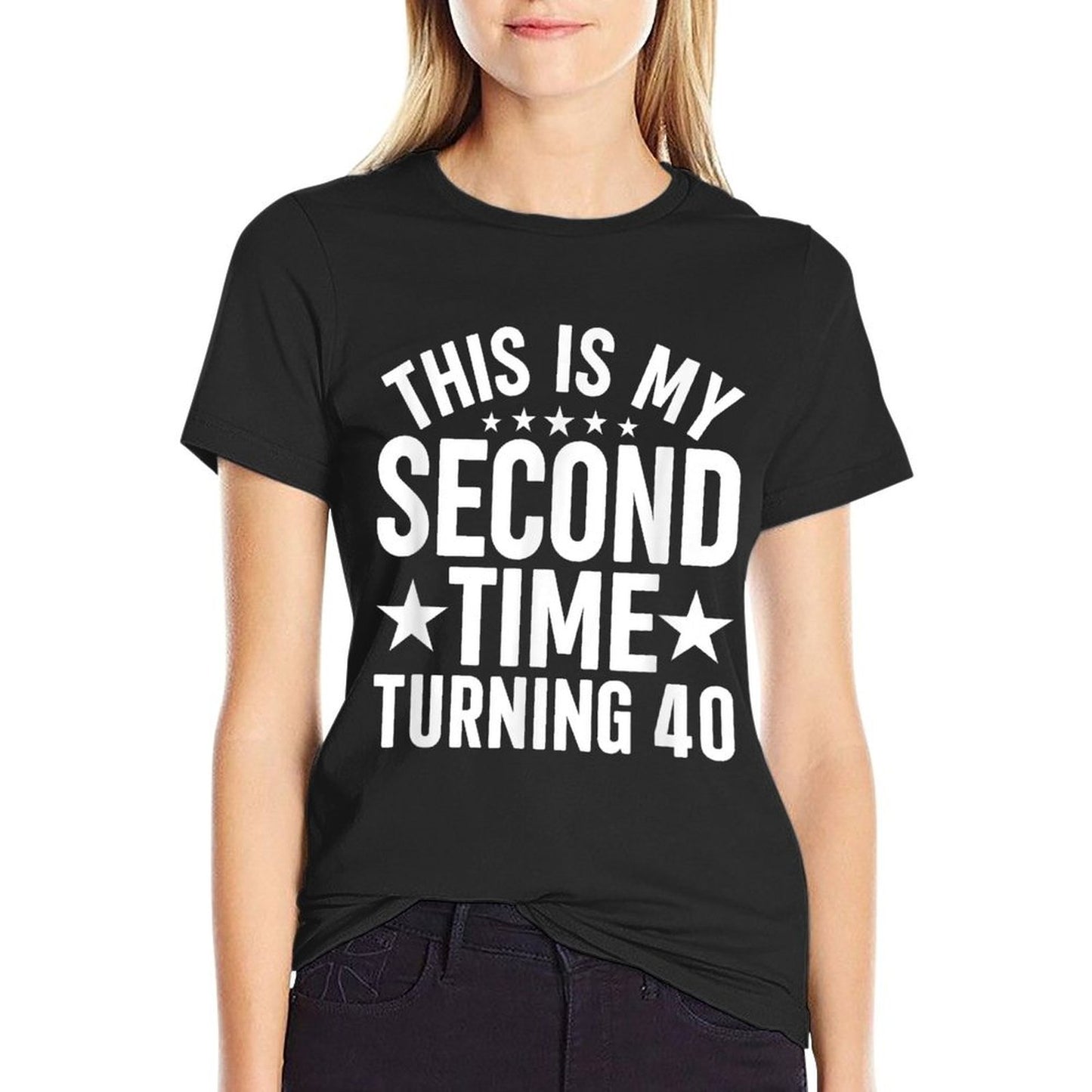 This My Second Time Turning 40 Funny 80th Birthday Relaxed-fit T-Shirt