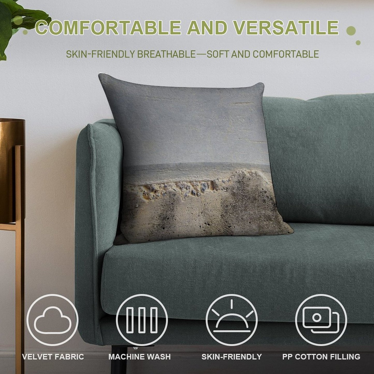 Solitude Soft Skin-Friendly Throw Pillow