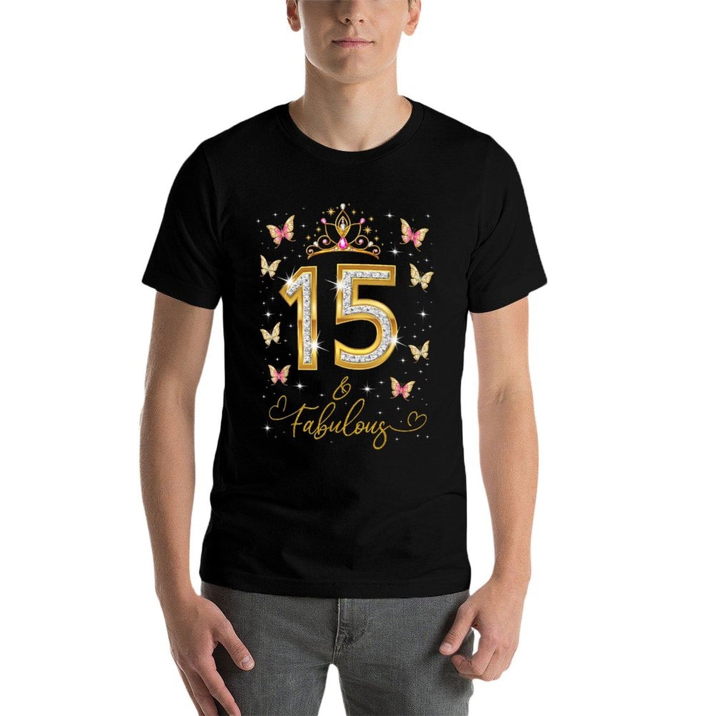 15 And Fabulous, 15 Years Old Girls, 15th Birthday Queen Eco-friendly Material T-Shirt