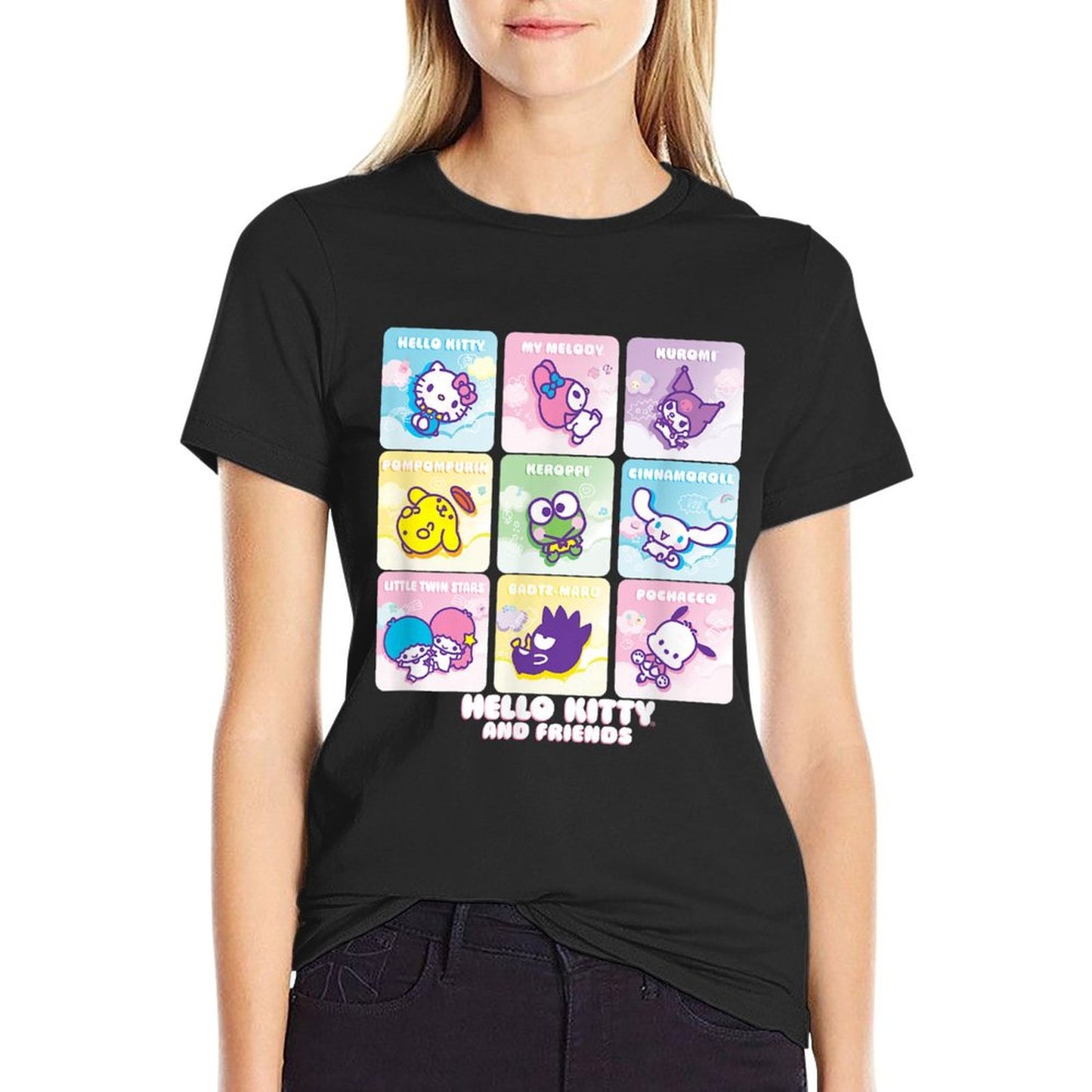 Hello Kitty And Friends Square Icons Comfortable T-Shirt